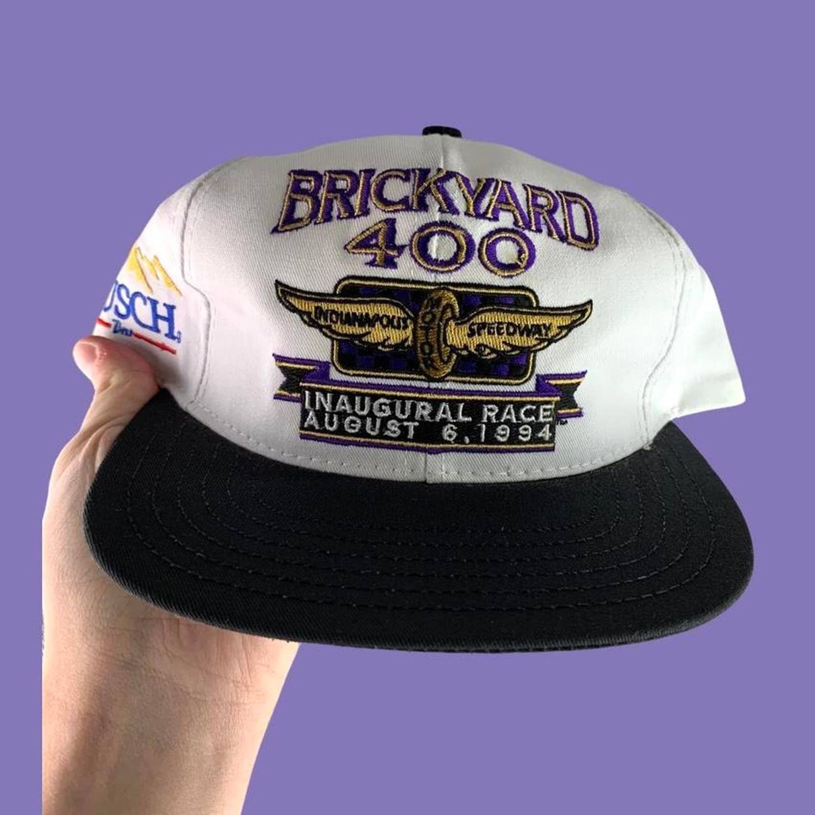 Vintage 90s embroidered racing hat