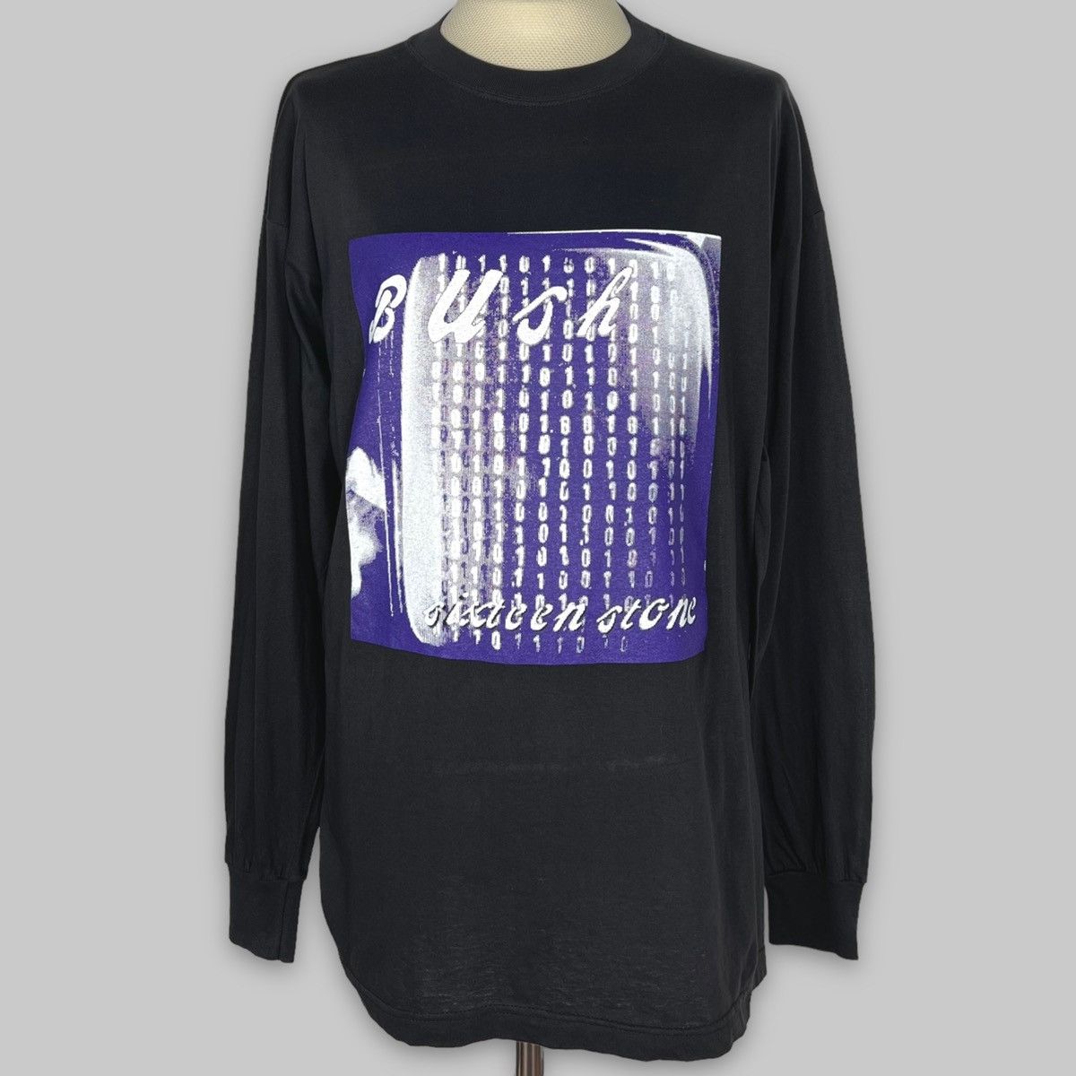 Band Tees Vintage 90s Bush ‘Sixteen Stone’ Euro Bootleg 4-sided LS Tee Size US XL / EU 56 / 4 - 1 Thumbnail