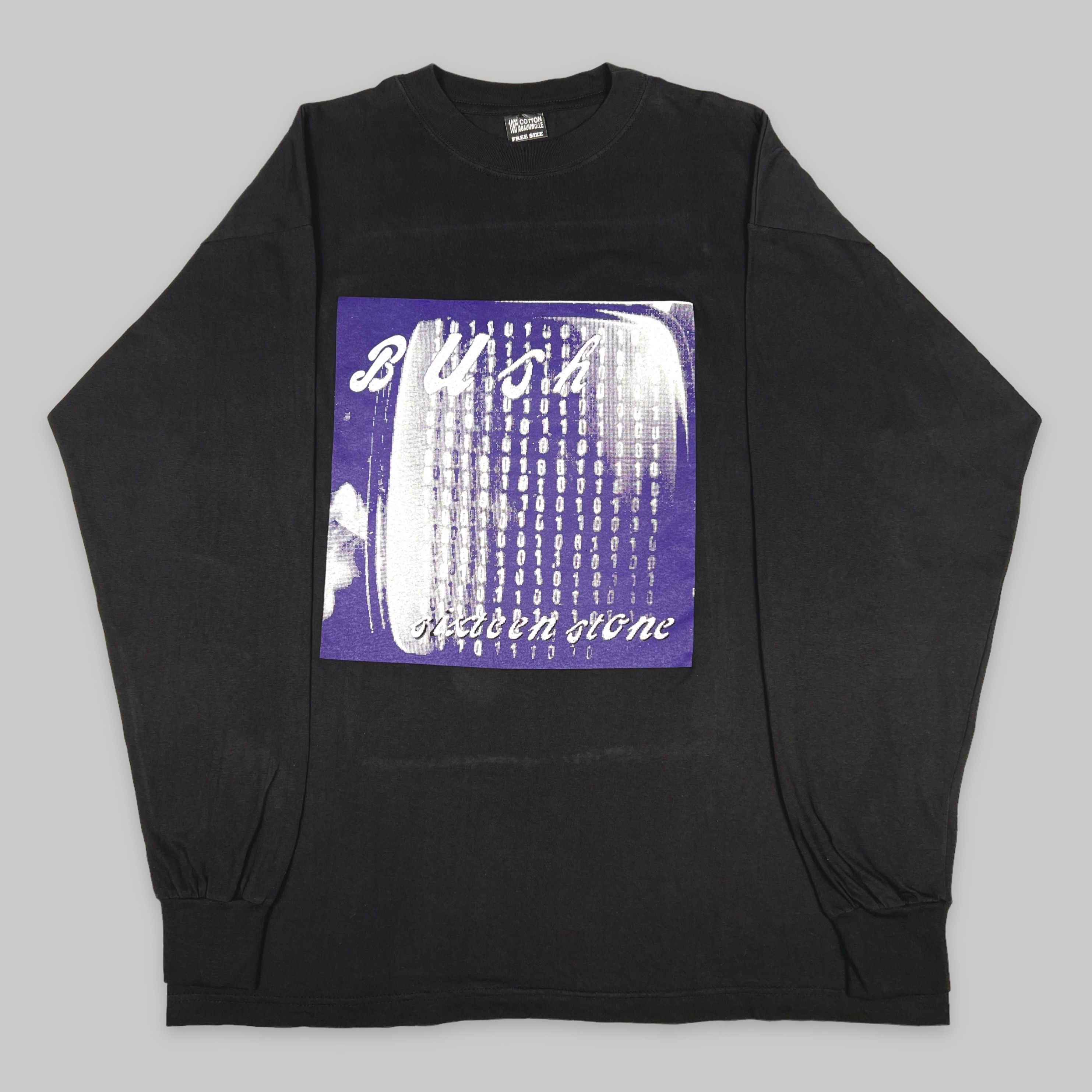Band Tees Vintage 90s Bush ‘Sixteen Stone’ Euro Bootleg 4-sided LS Tee Size US XL / EU 56 / 4 - 2 Thumbnail