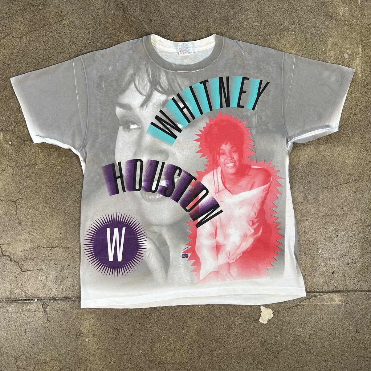 Vintage 1993 Whitney Houston all over print shirt