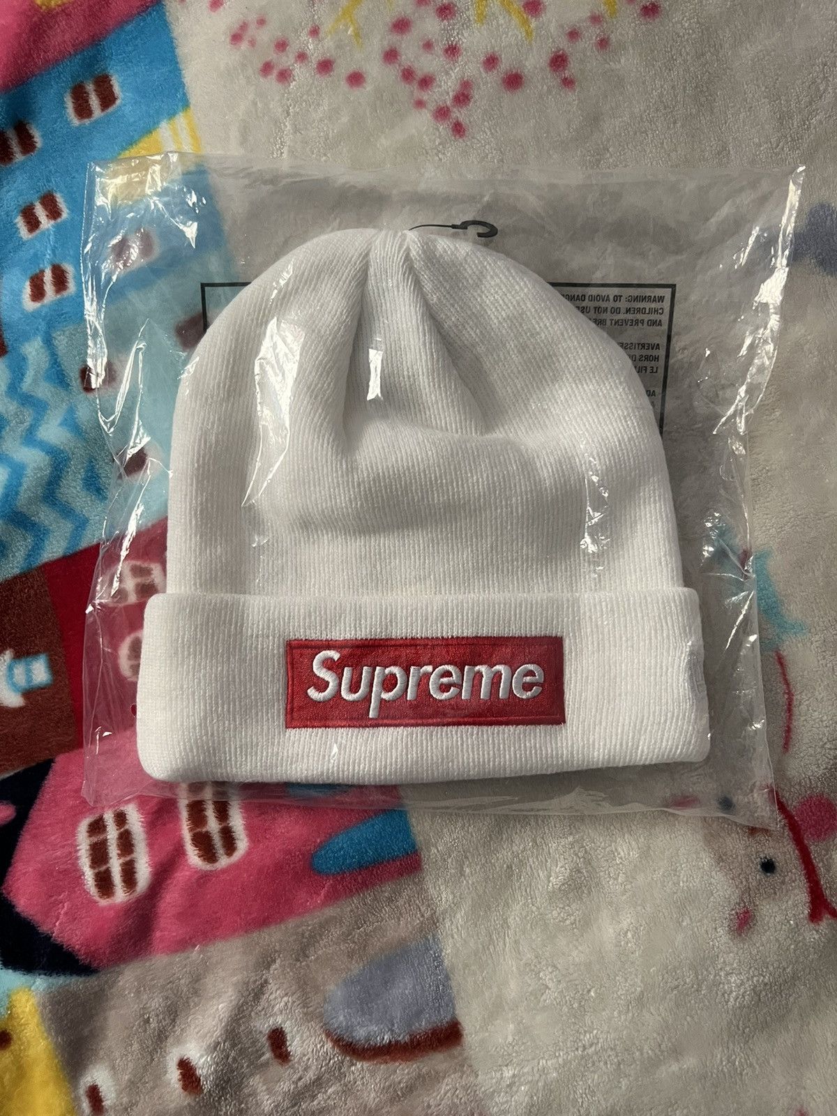 Supreme Supreme New Era Box Logo Beanie White FW21 Size ONE SIZE - 3 Thumbnail