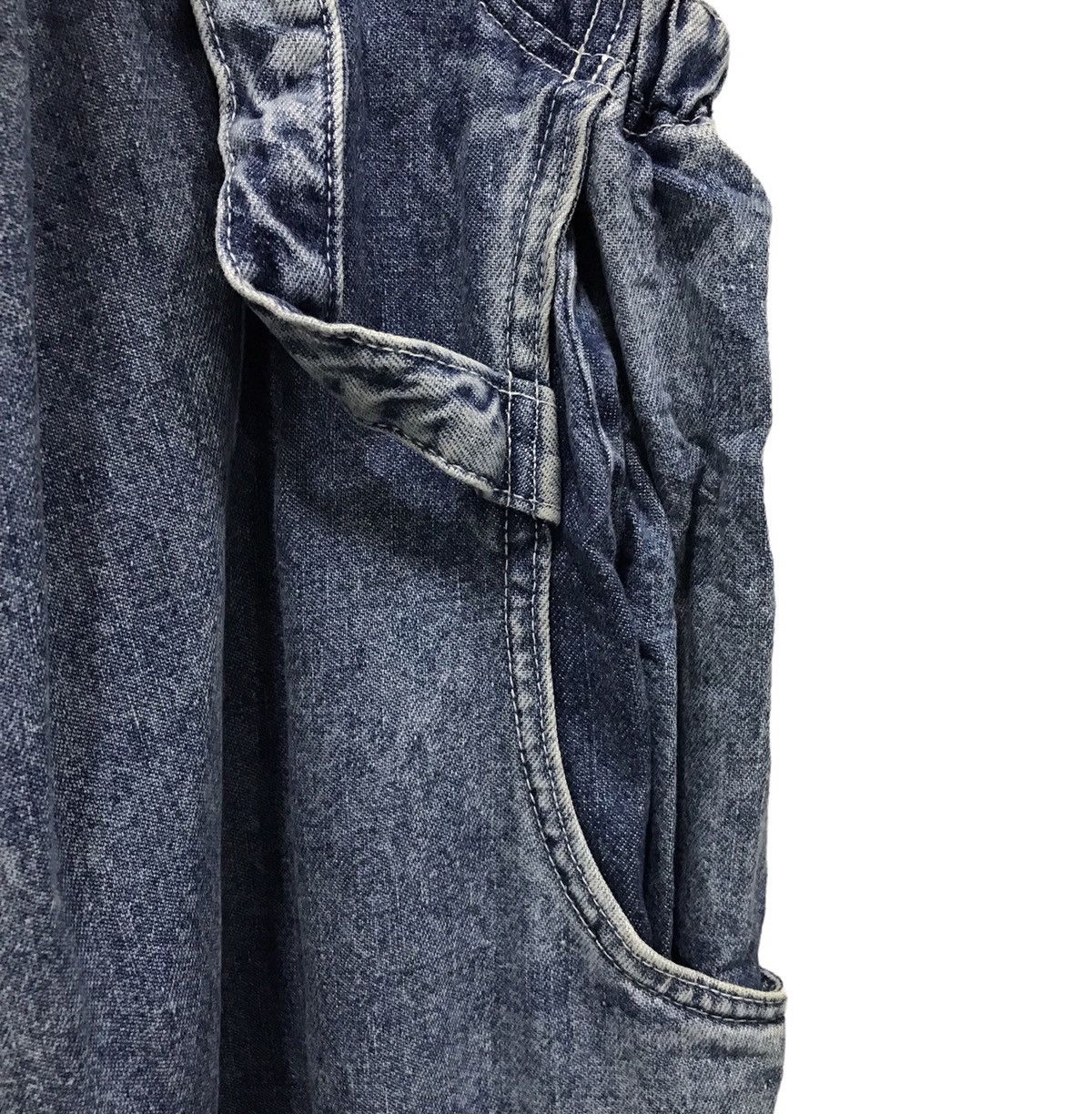 Japanese Brand Vintage Y2K Marron Le Maman “Rabbit Club” Denim Overalls Size US 44 / EU 60 - 7 Thumbnail