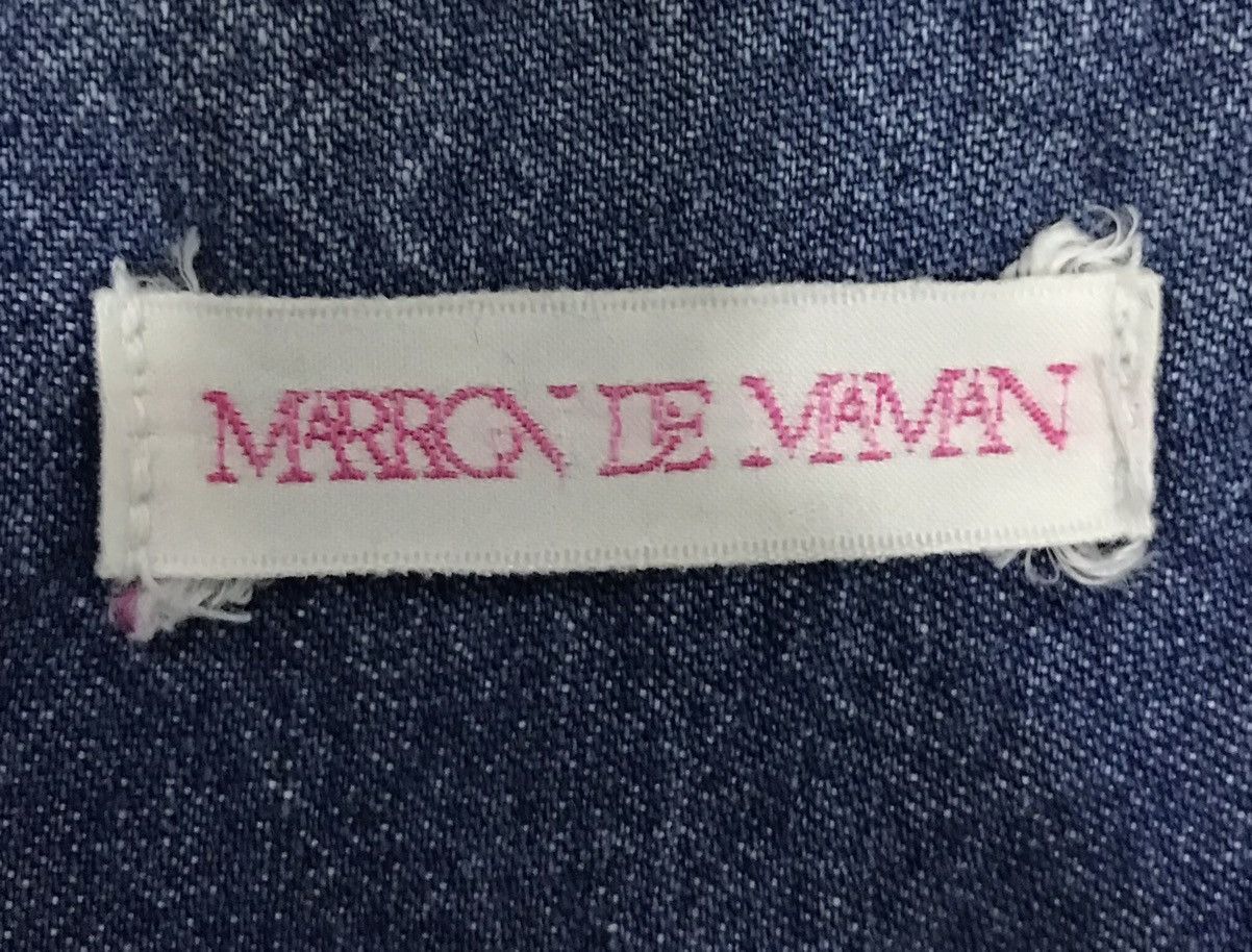 Japanese Brand Vintage Y2K Marron Le Maman “Rabbit Club” Denim Overalls Size US 44 / EU 60 - 10 Thumbnail