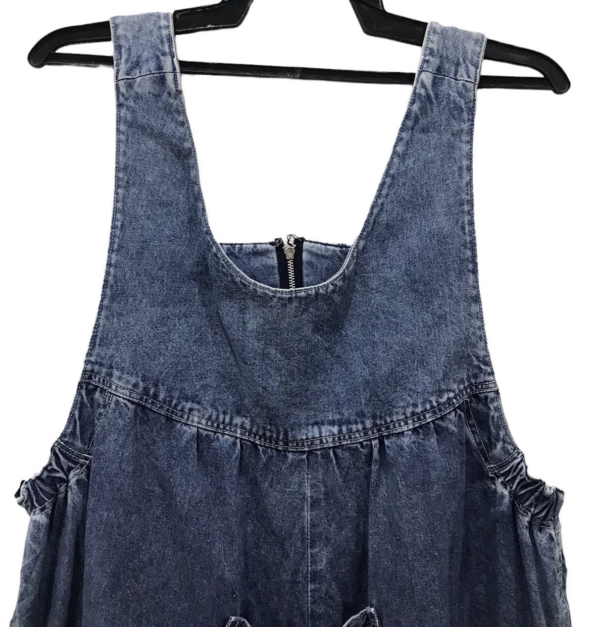 Japanese Brand Vintage Y2K Marron Le Maman “Rabbit Club” Denim Overalls Size US 44 / EU 60 - 4 Thumbnail