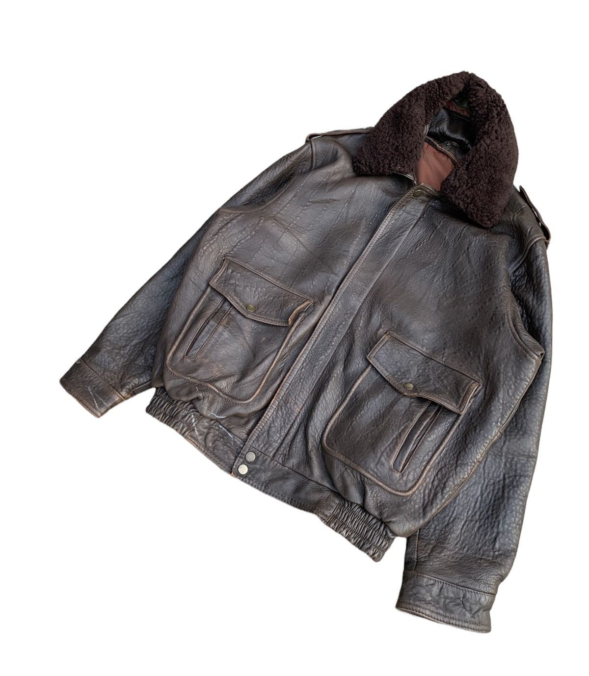 Japanese Brand × Vintage Vintage Leather Jacket Size US L / EU 52-54 / 3 - 2 Thumbnail
