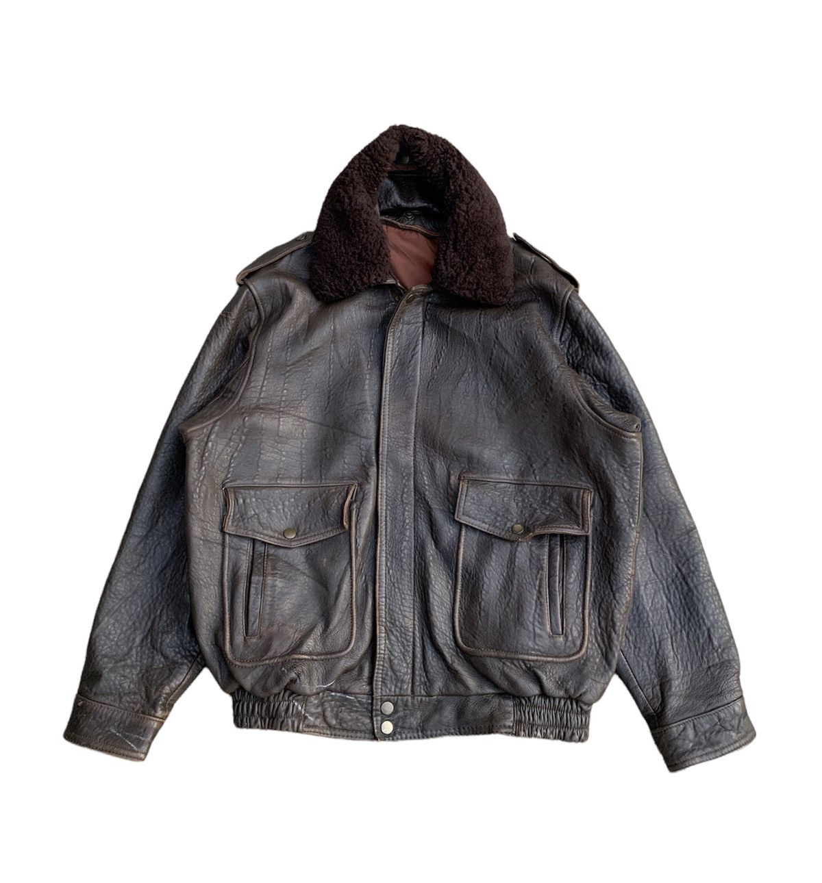 Japanese Brand × Vintage Vintage Leather Jacket Size US L / EU 52-54 / 3 - 1 Thumbnail