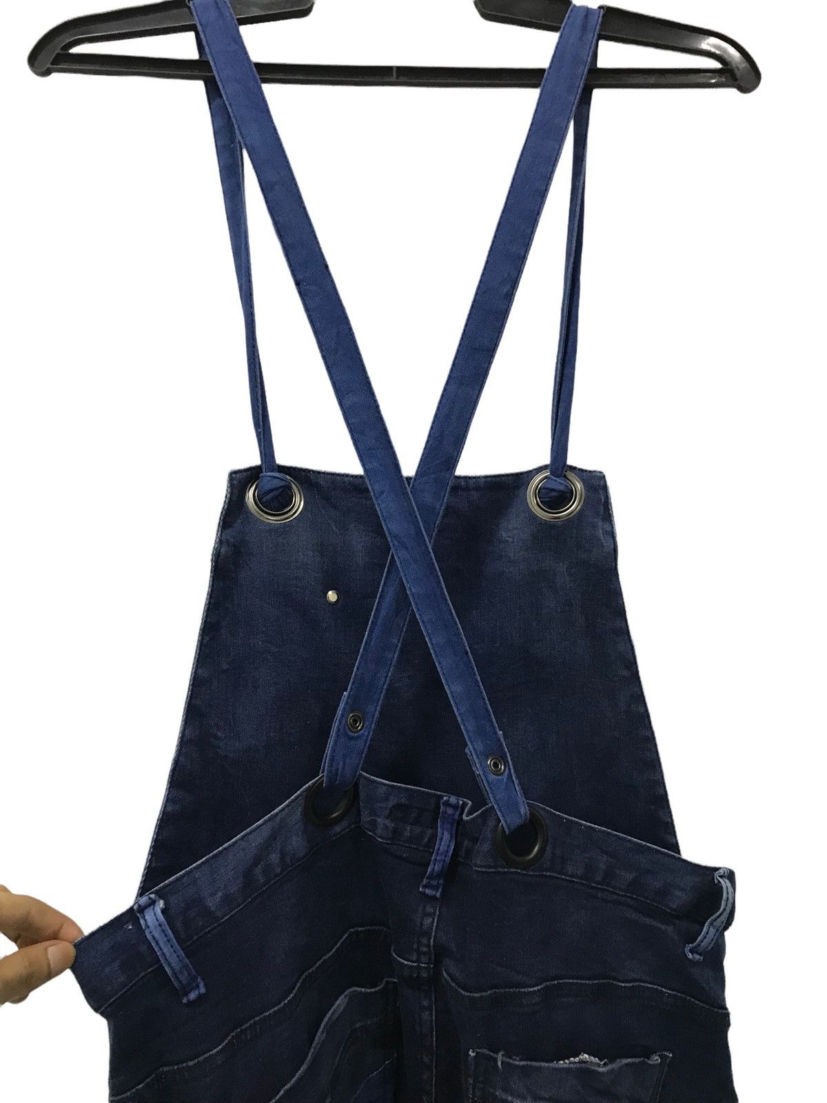 Japanese Brand AQUA Distressed Denim Overalls - Size M Size US 30 / EU 46 - 4 Thumbnail