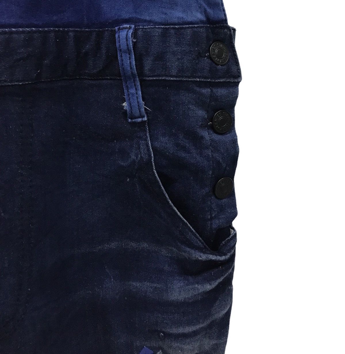 Japanese Brand AQUA Distressed Denim Overalls - Size M Size US 30 / EU 46 - 6 Thumbnail