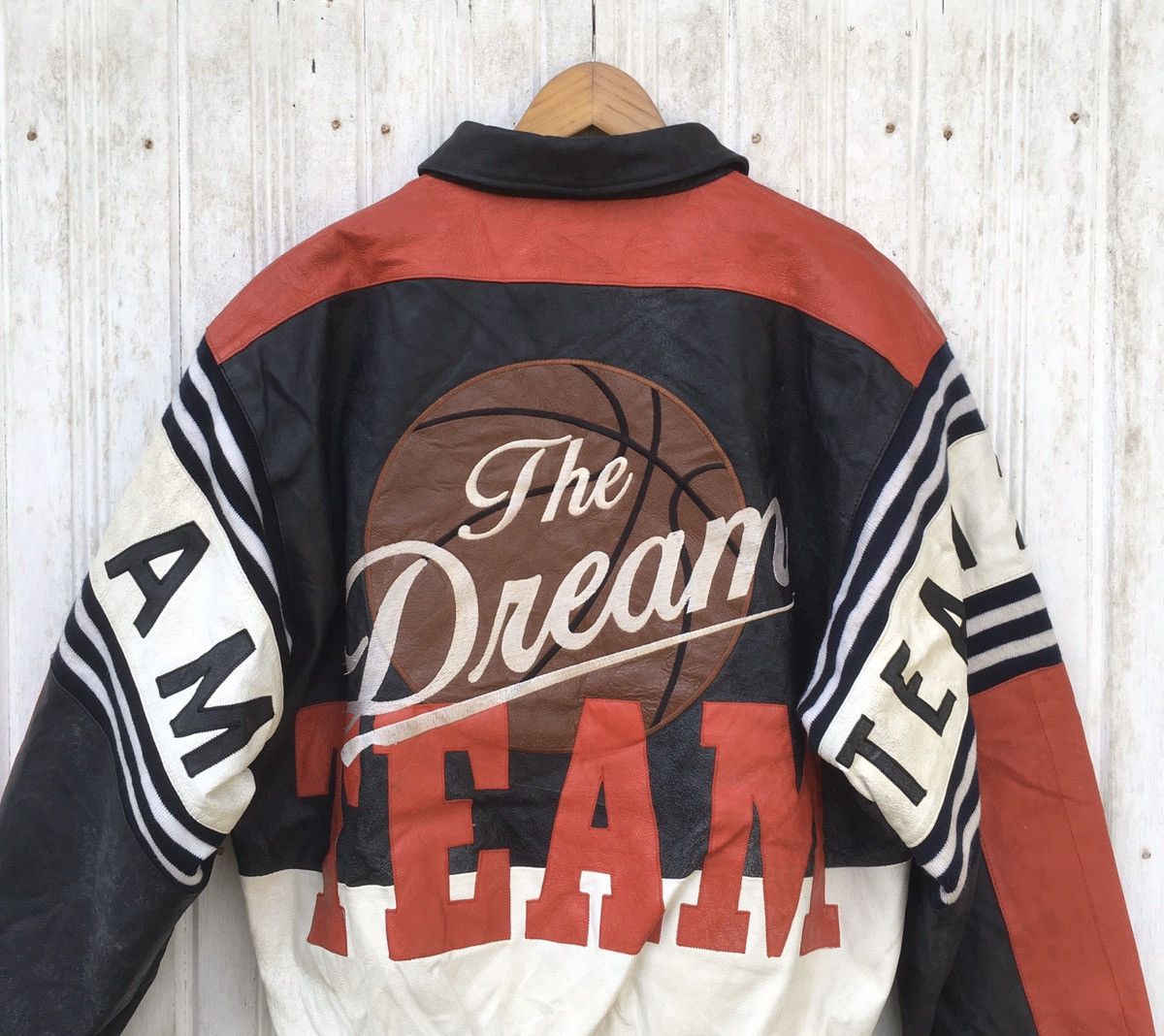 Vintage Vintage 2001 The DreamTeam Baseball Champion Leather Jacket Size US L / EU 52-54 / 3 - 2 Thumbnail