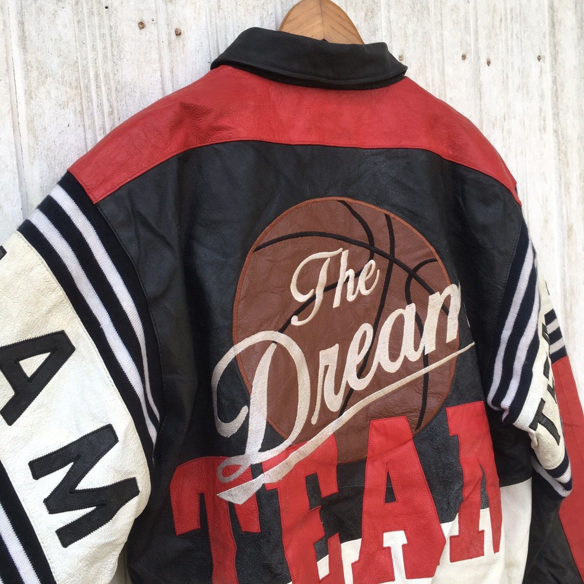 Vintage Vintage 2001 The DreamTeam Baseball Champion Leather Jacket Size US L / EU 52-54 / 3 - 5 Thumbnail