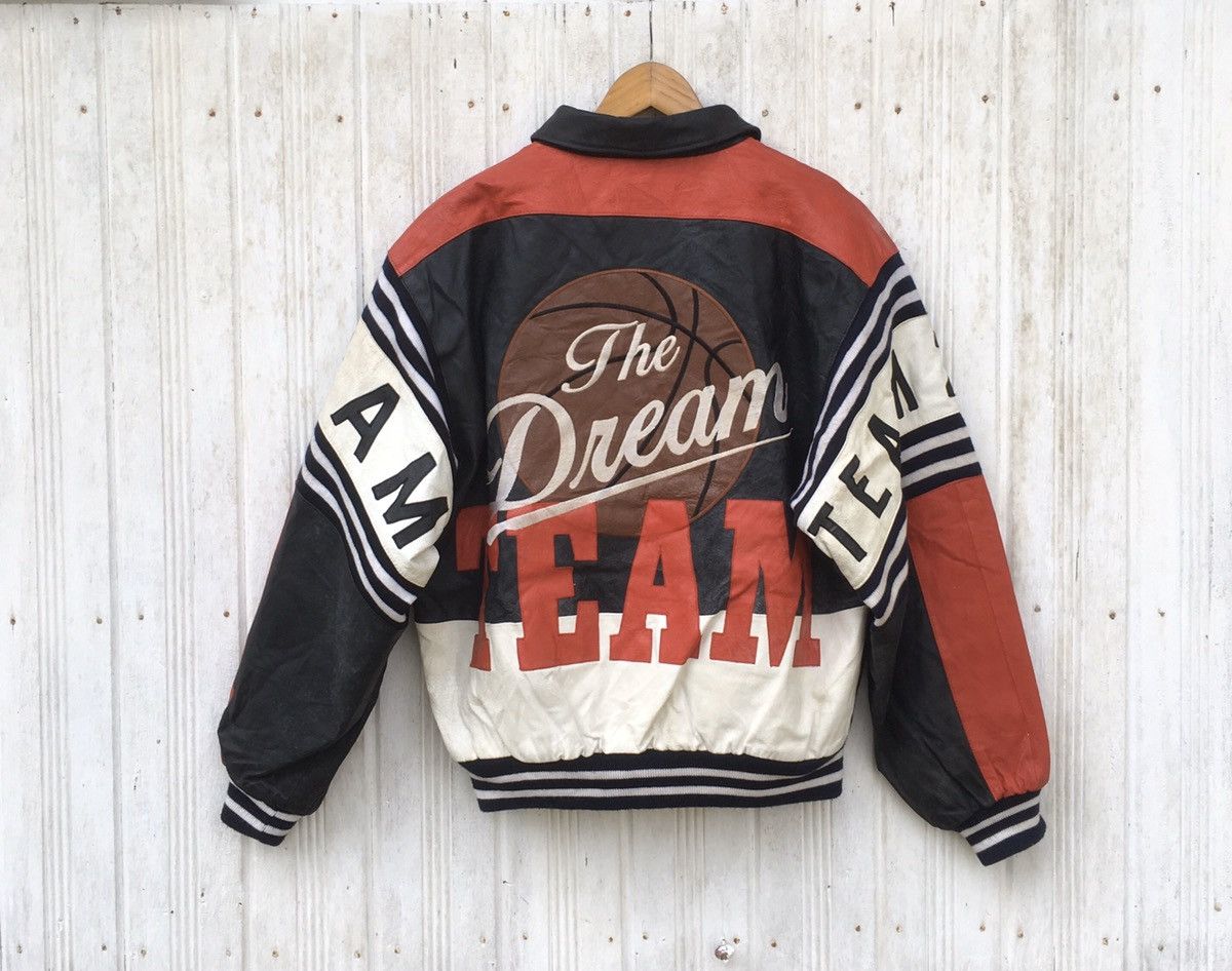 Vintage Vintage 2001 The DreamTeam Baseball Champion Leather Jacket Size US L / EU 52-54 / 3 - 1 Thumbnail