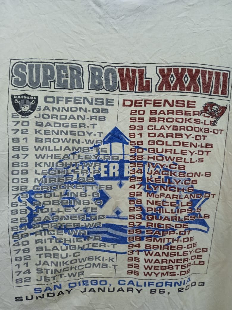 NFL × Vintage 🔥BIN/OFFER🔥 VINTAGE Y2K SUPERBOWL 2003 Size US XXL / EU 58 / 5 - 4 Thumbnail
