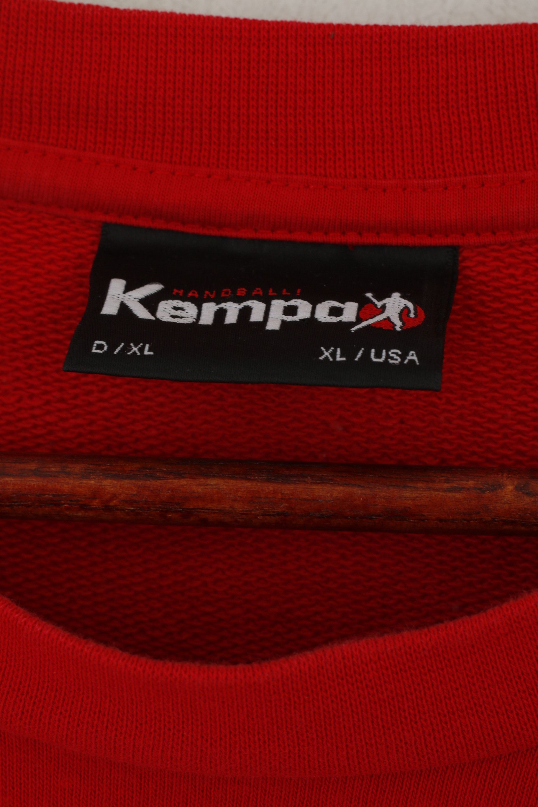 Vintage Kempa Men XL Sweatshirt Red Cotton Handball Top 0860 Size US XL / EU 56 / 4 - 5 Thumbnail