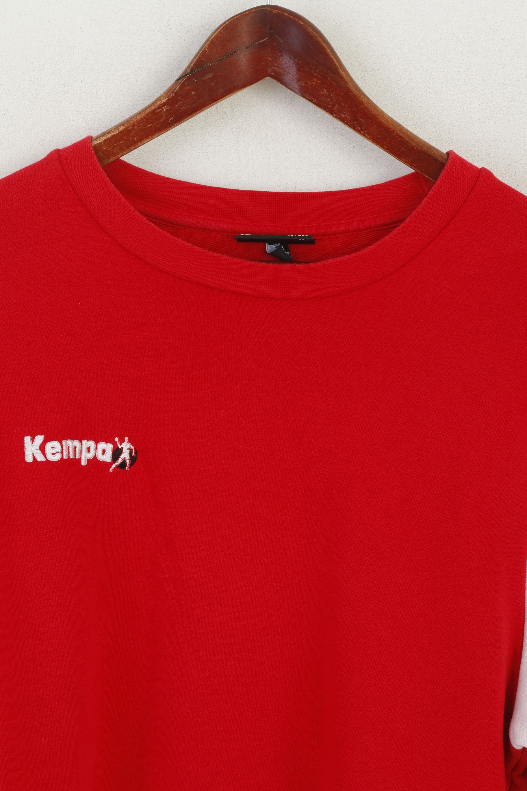 Vintage Kempa Men XL Sweatshirt Red Cotton Handball Top 0860 Size US XL / EU 56 / 4 - 2 Thumbnail