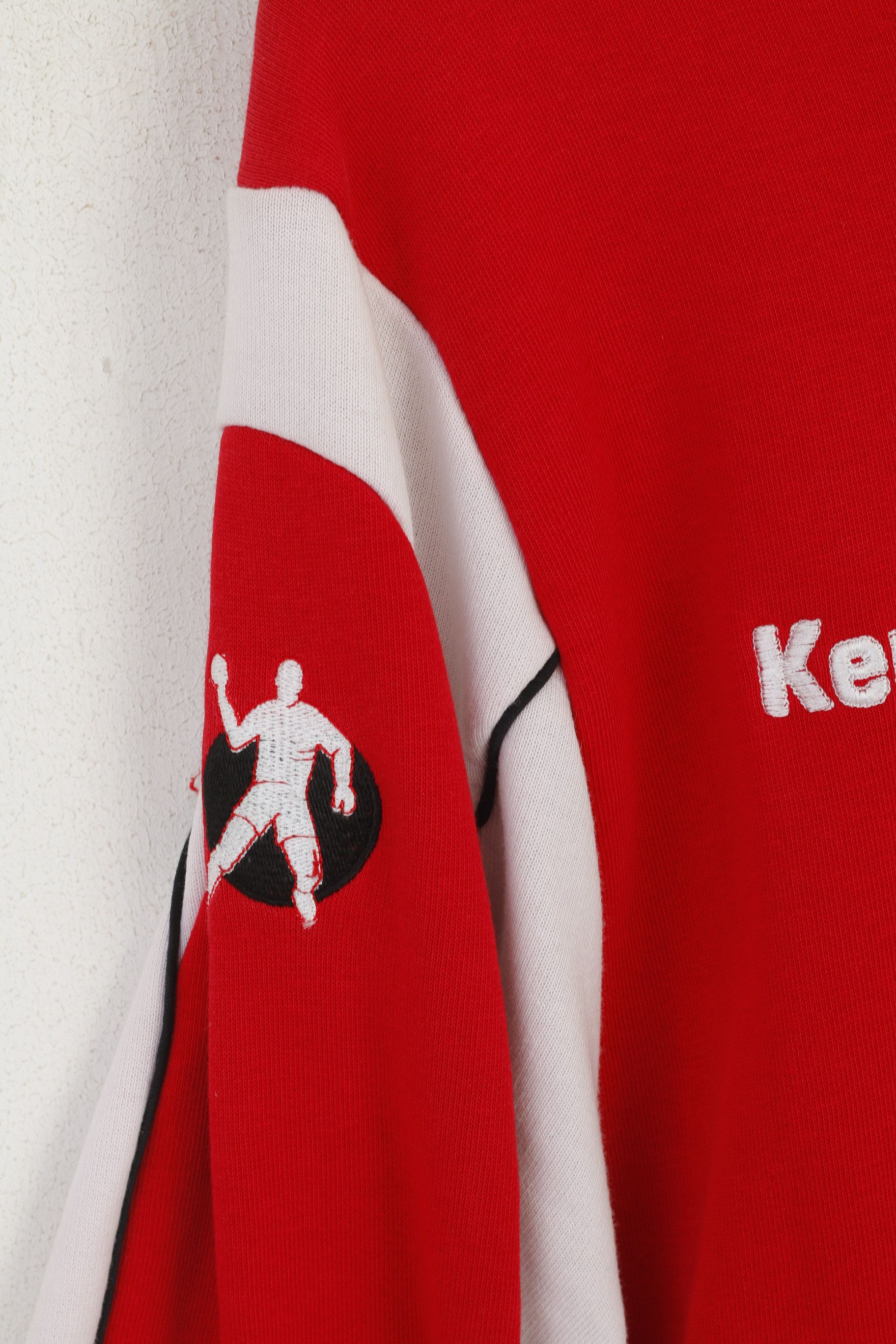 Vintage Kempa Men XL Sweatshirt Red Cotton Handball Top 0860 Size US XL / EU 56 / 4 - 4 Thumbnail