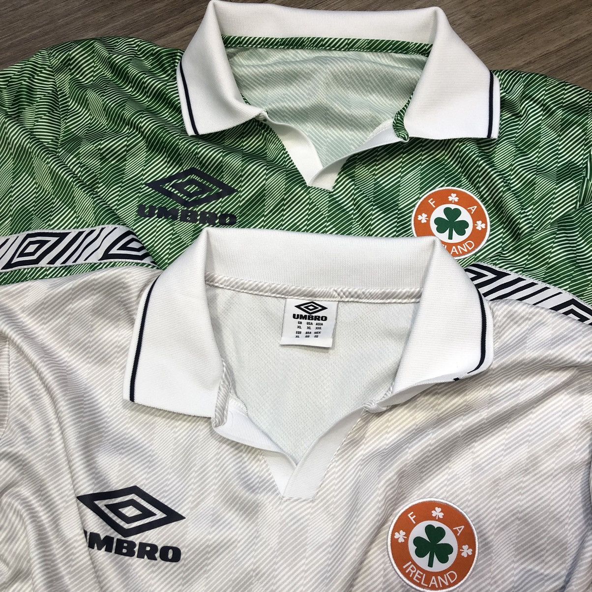 Umbro × Vintage Ireland 90s umbro retro home shirt Size US XL / EU 56 / 4 - 1 Thumbnail