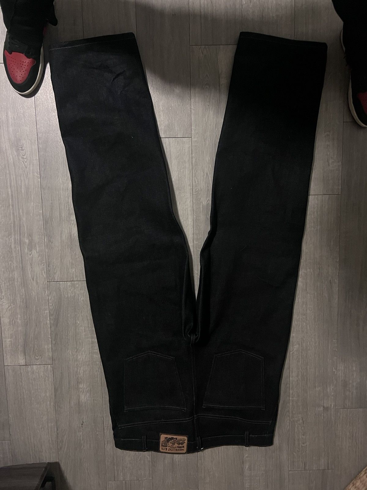 Warren Lotas W L RARE HAND PAINTED LA STORE EXCLUSIVE JAPAN INDIGO DENIM Size US 36 / EU 52 - 6 Thumbnail