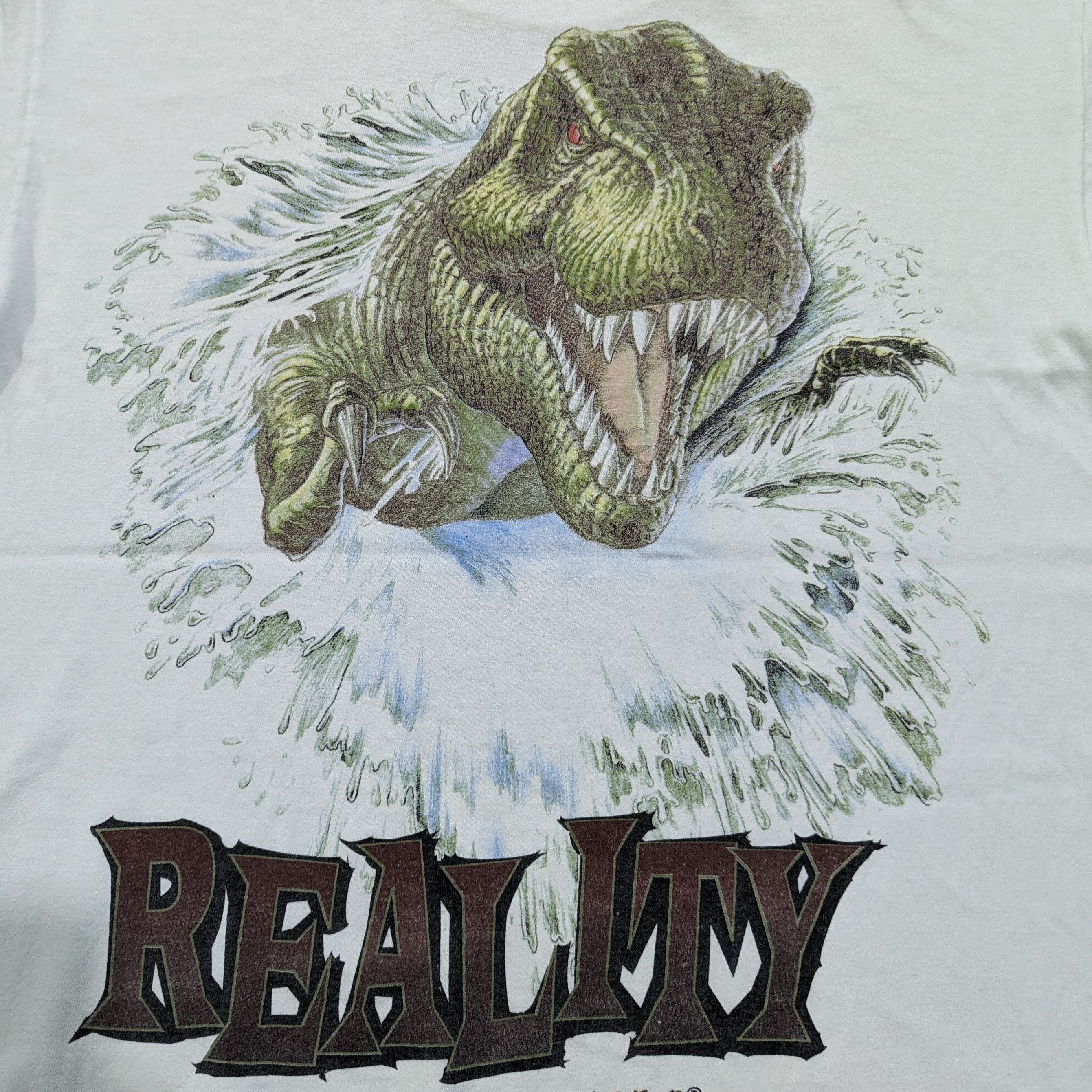 Universal Studios Vintage 1996 Jurassic Park Perception Reality Tee Shirt Size US M / EU 48-50 / 2 - 3 Thumbnail