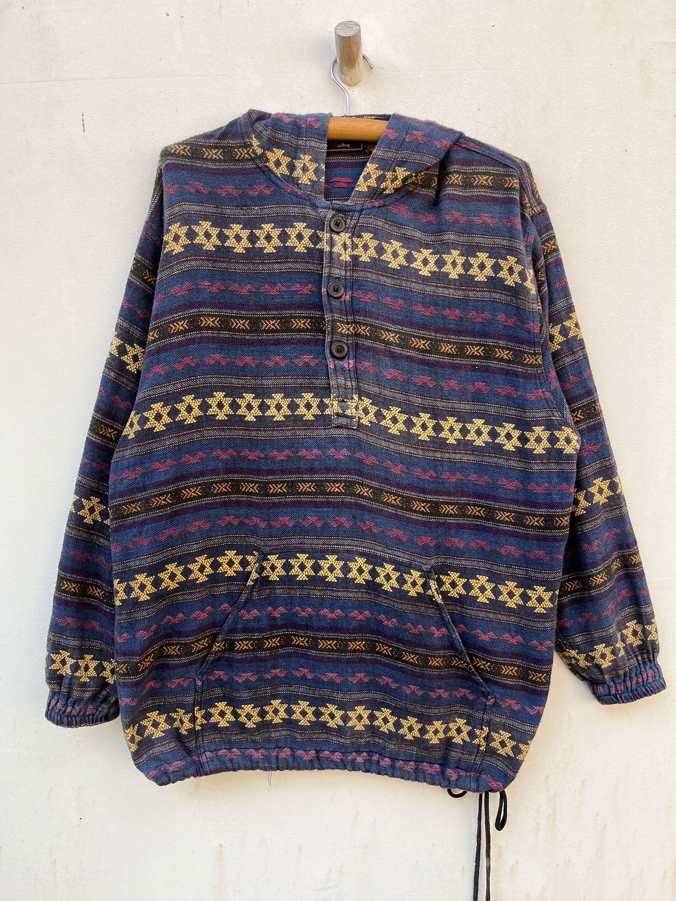 Surf & Snowboard Native American Knitted Hooded Sweatshirt