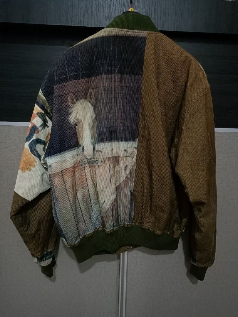 Paul Smith Paul Smith London Full-Print Corduroy Bomber – Horse Art Size US M / EU 48-50 / 2 - 4 Thumbnail