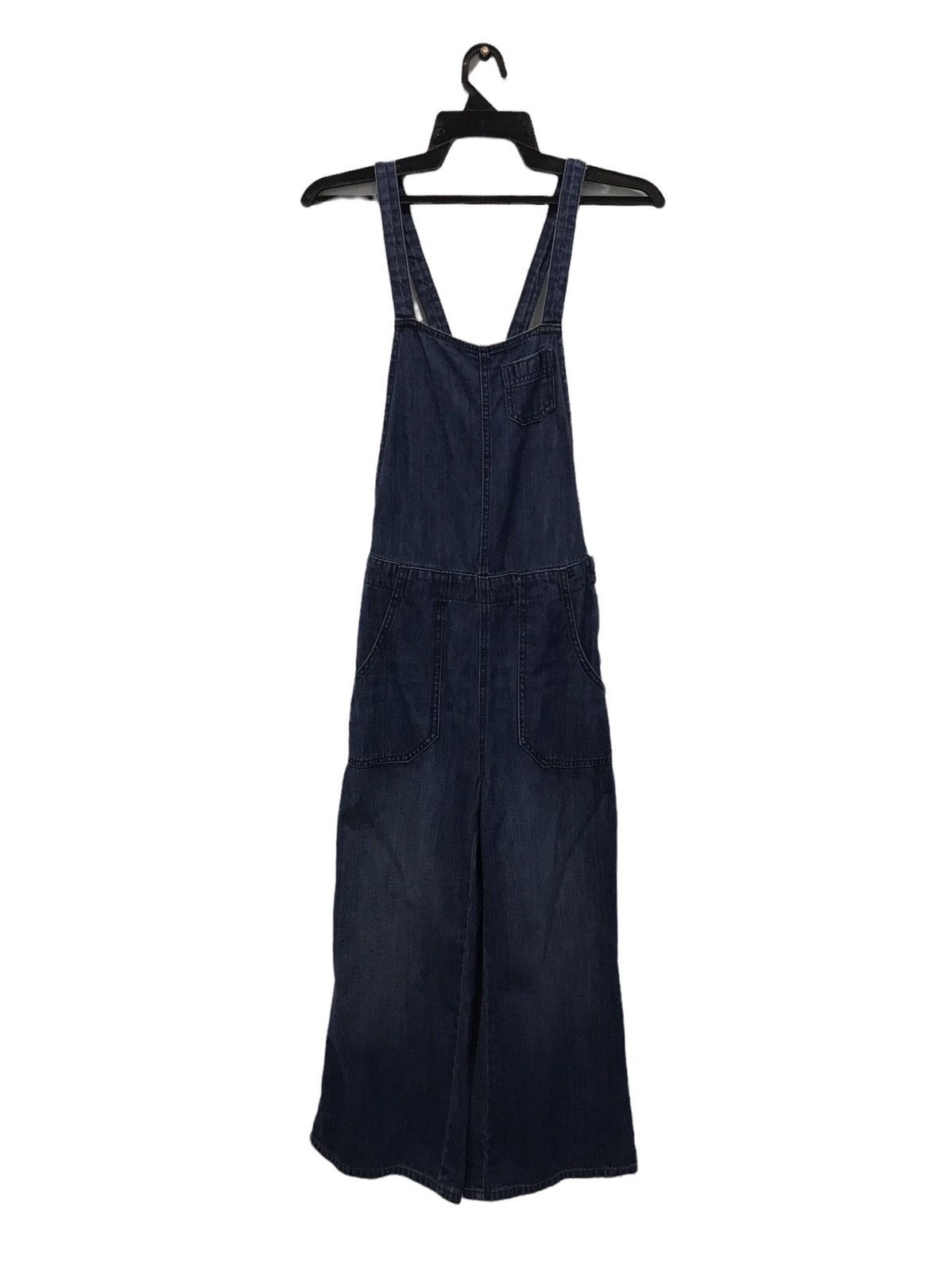 Vintage Y2K GAP Indigo Chambray Culotte Overalls Denim