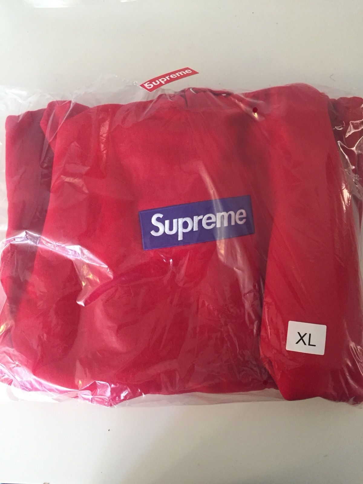 Supreme FW17 Box Logo (Bogo) Hoodie - Red Purple - Size XL - Pre Owned