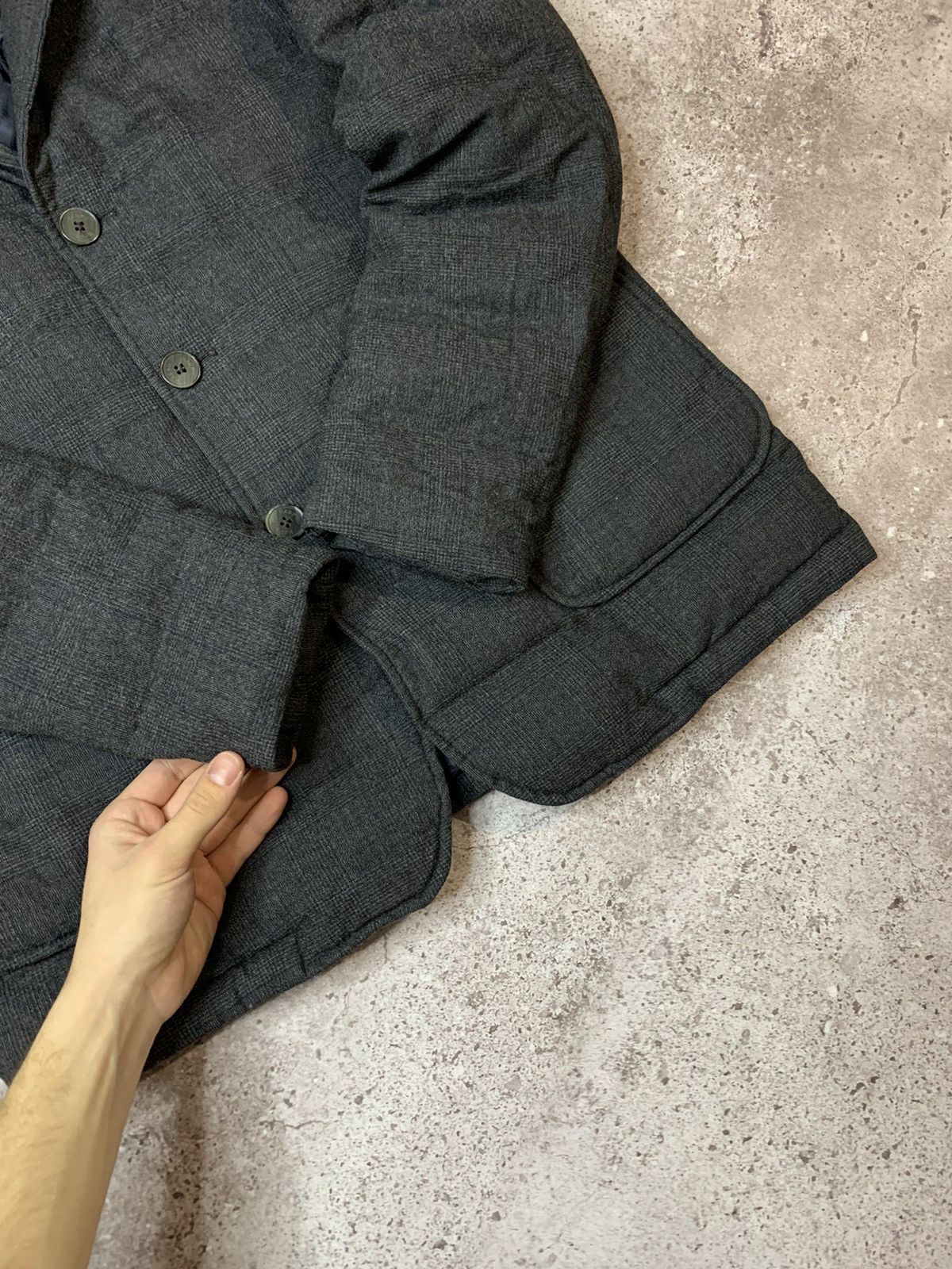 Herno Herno Tweed Puffer Jacket Padded Blazer Size US L / EU 52-54 / 3 - 5 Thumbnail