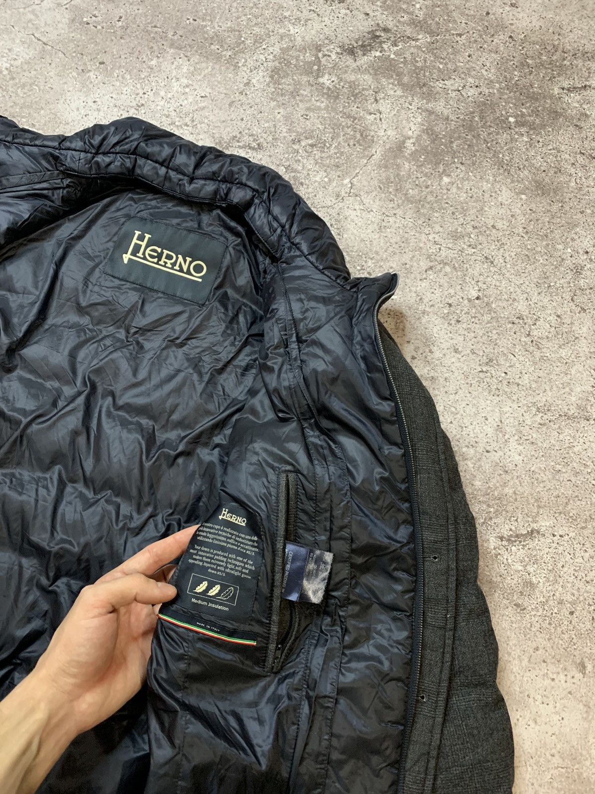 Herno Herno Tweed Puffer Jacket Padded Blazer Size US L / EU 52-54 / 3 - 13 Thumbnail