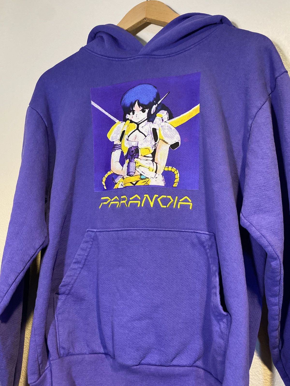 Vintage Paranoia LA Angel Eyes Anime Gun Embroidery Logo Hoodie Size US S / EU 44-46 / 1 - 2 Thumbnail