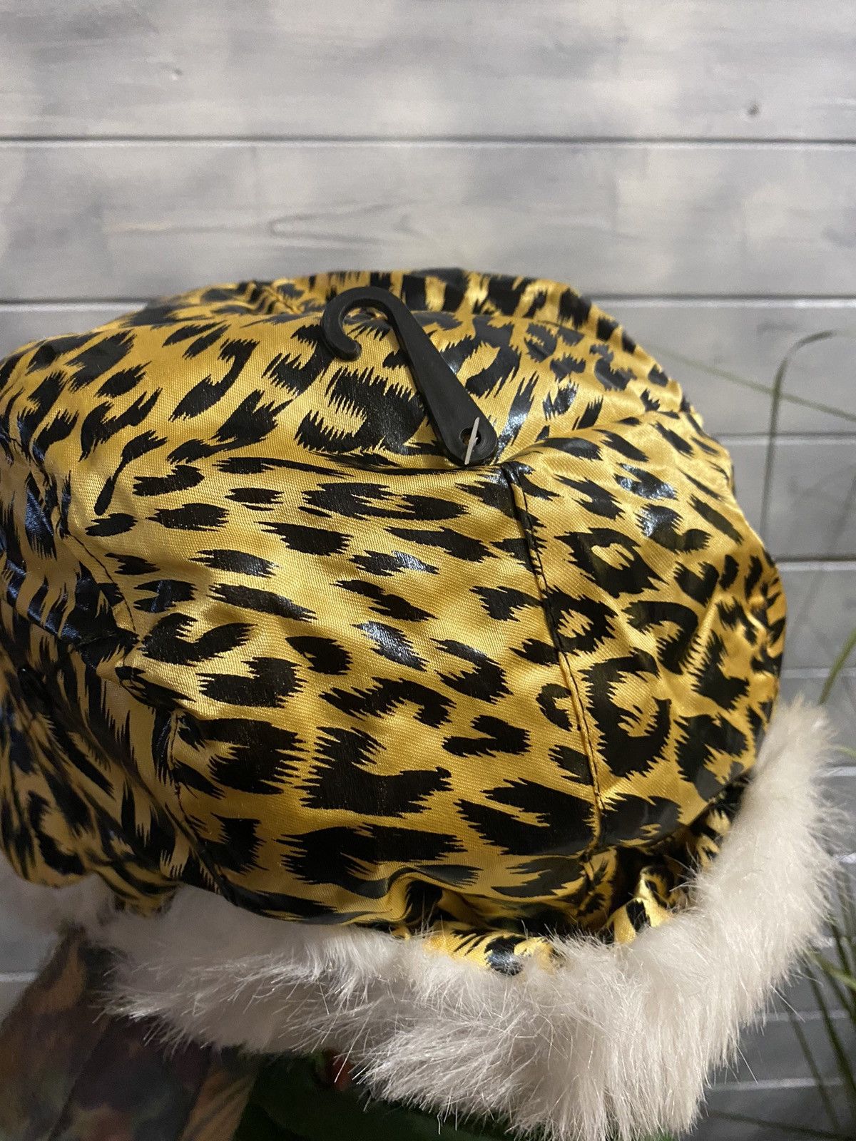 Japanese Brand Rare Leopard style hat FUZZY YSHANKA Y2K. Size ONE SIZE - 10 Thumbnail