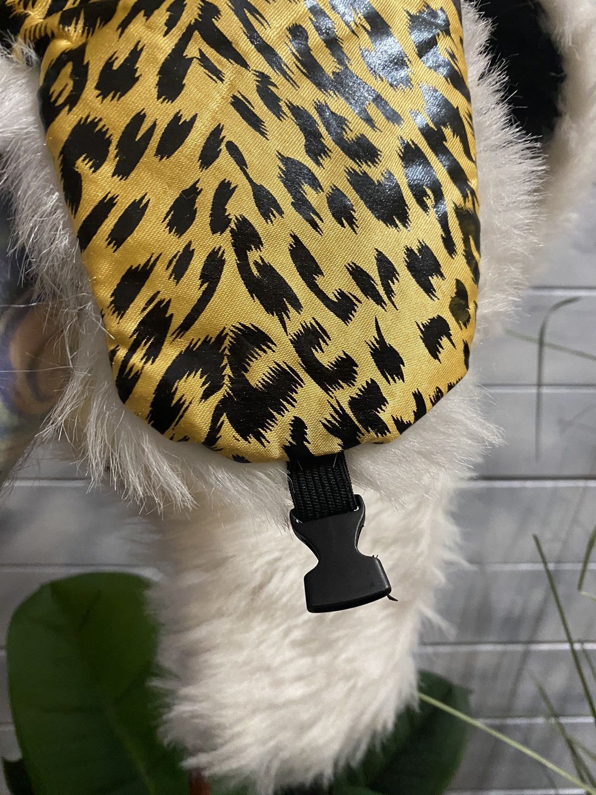 Japanese Brand Rare Leopard style hat FUZZY YSHANKA Y2K. Size ONE SIZE - 7 Thumbnail