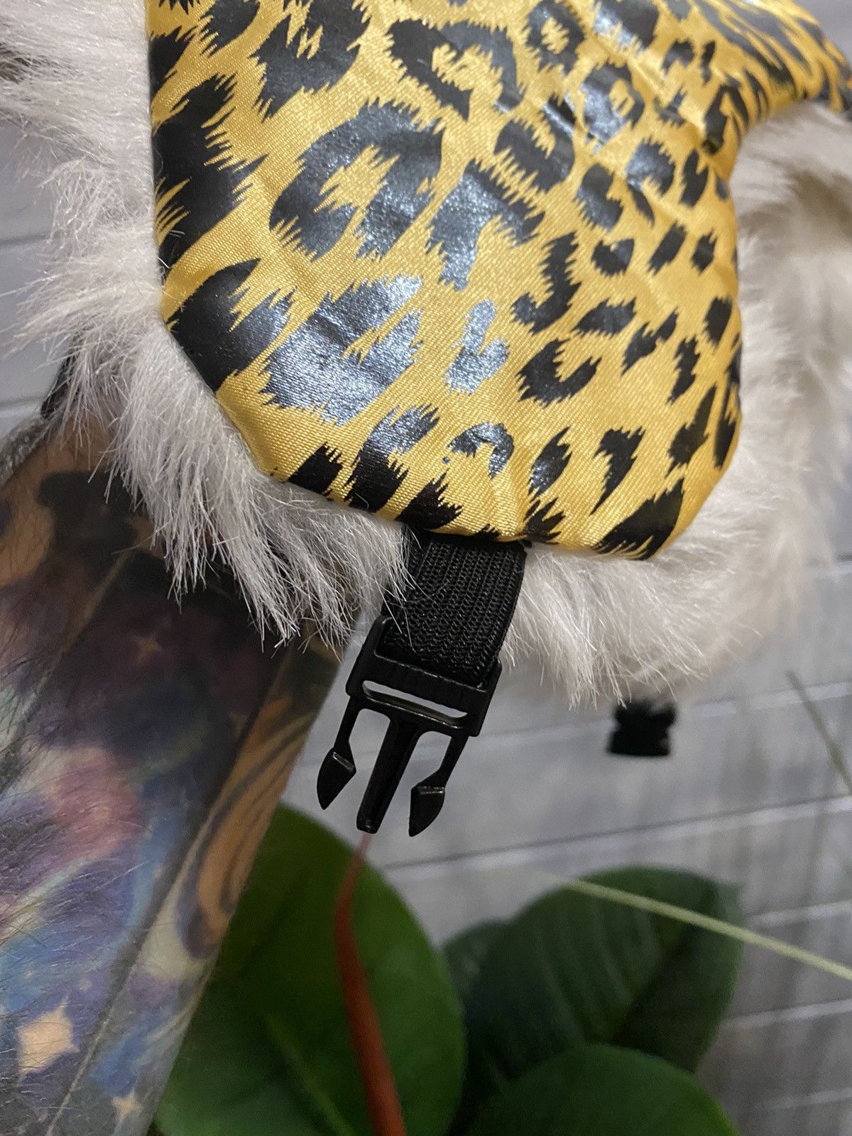 Japanese Brand Rare Leopard style hat FUZZY YSHANKA Y2K. Size ONE SIZE - 6 Thumbnail