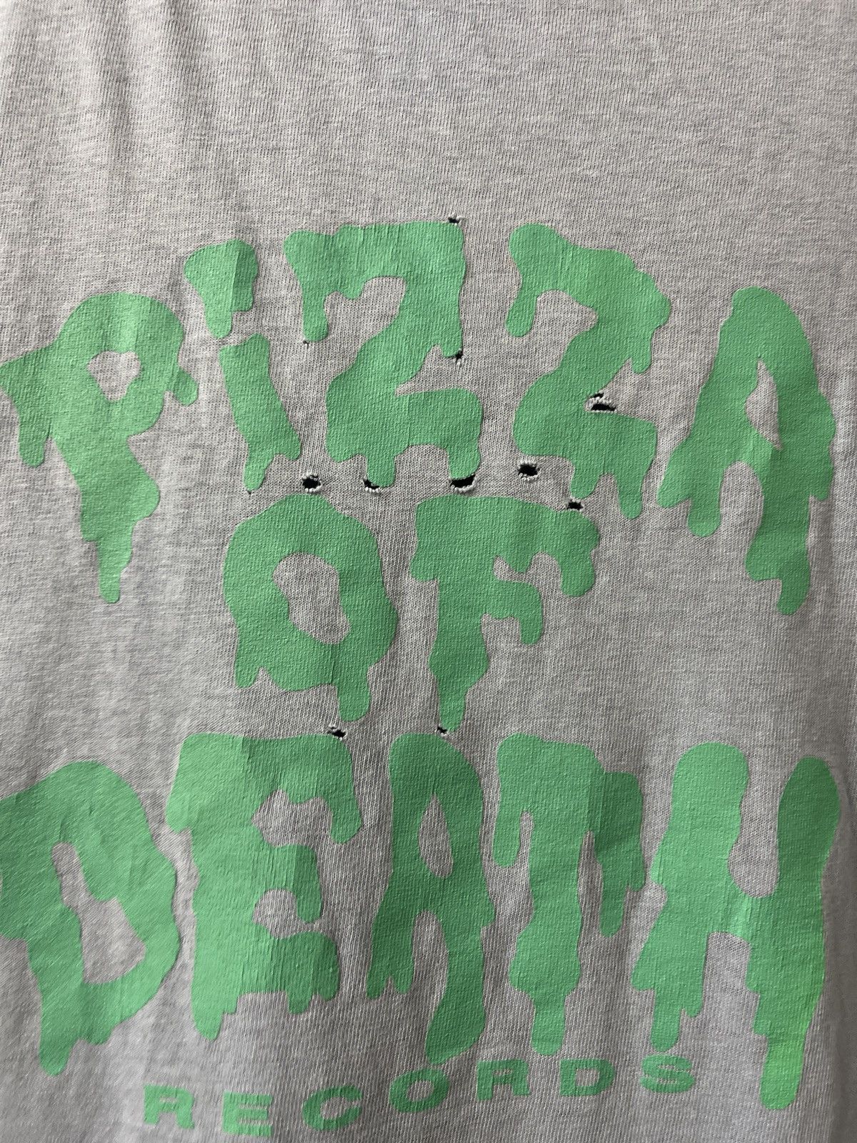 Band Tees × Vintage VINTAGE DISTRESSED PIZZA OF DEATH RECORDS TEE VERY RARE Size US M / EU 48-50 / 2 - 6 Thumbnail