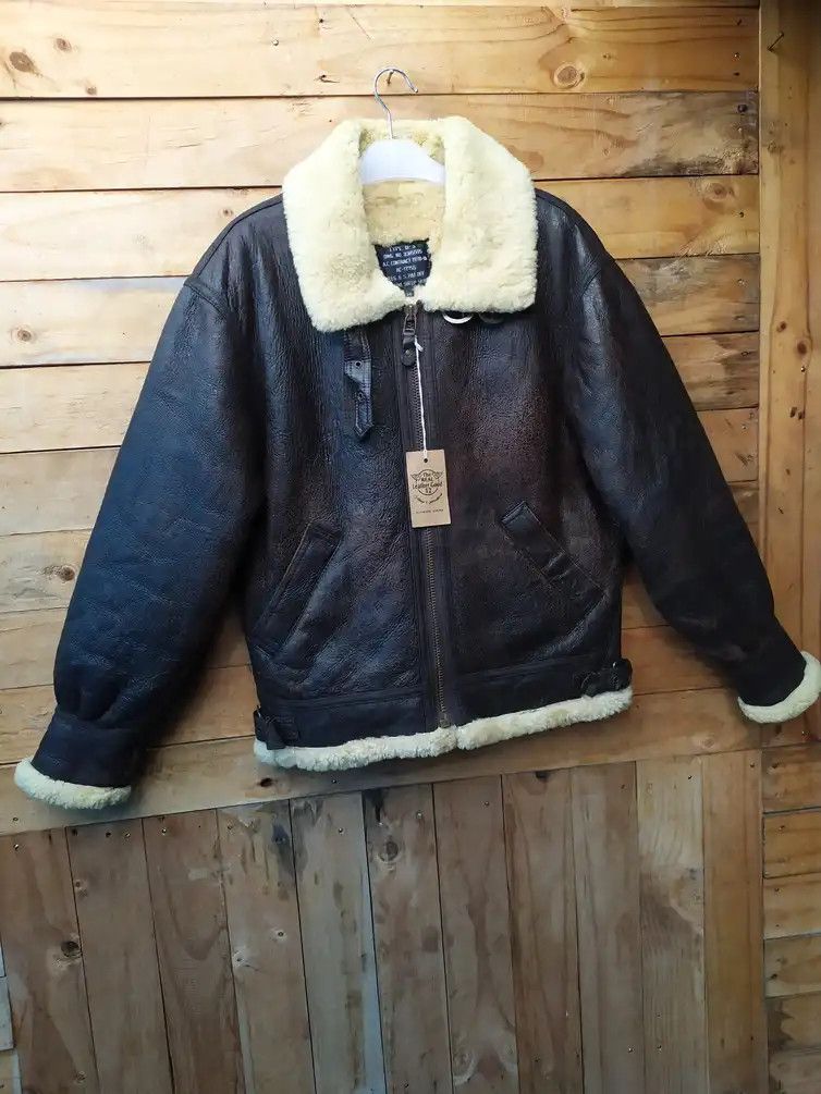 REG.US.PAT. OFF LEATHER SHEEPSKIN TYPE B3 FLIGHT JACKET
