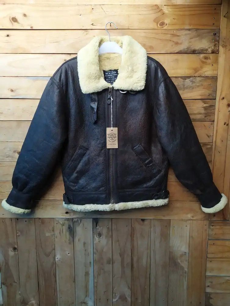 REG.US.PAT. OFF LEATHER SHEEPSKIN TYPE B3 FLIGHT JACKET