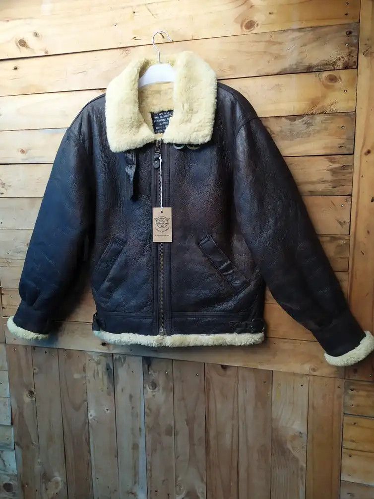 REG.US.PAT. OFF LEATHER SHEEPSKIN TYPE B3 FLIGHT JACKET