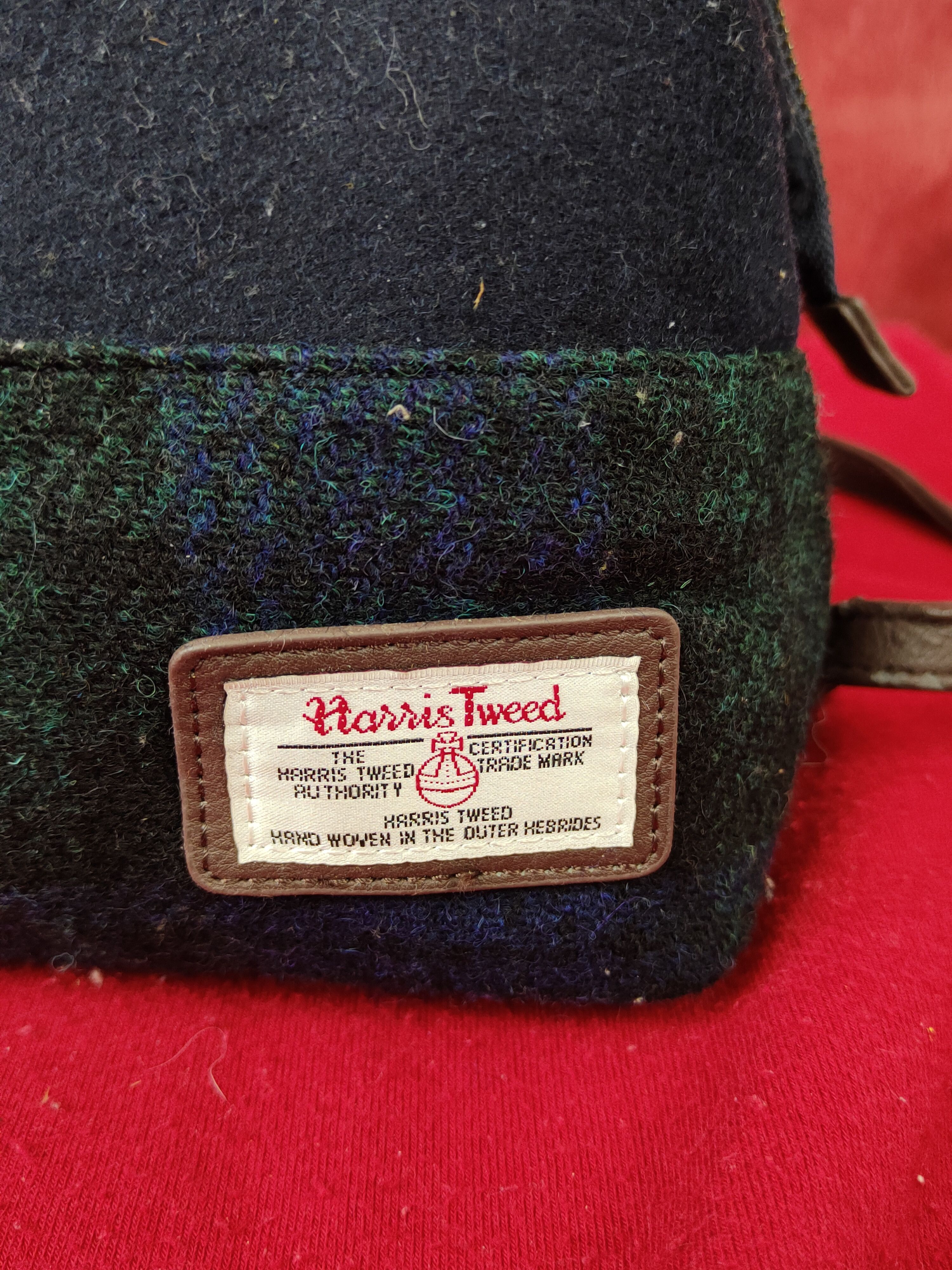 Harris Tweed Harris Tweed Dark Blue Tote & Crossbody Bag #SB042 Size ONE SIZE - 8 Thumbnail