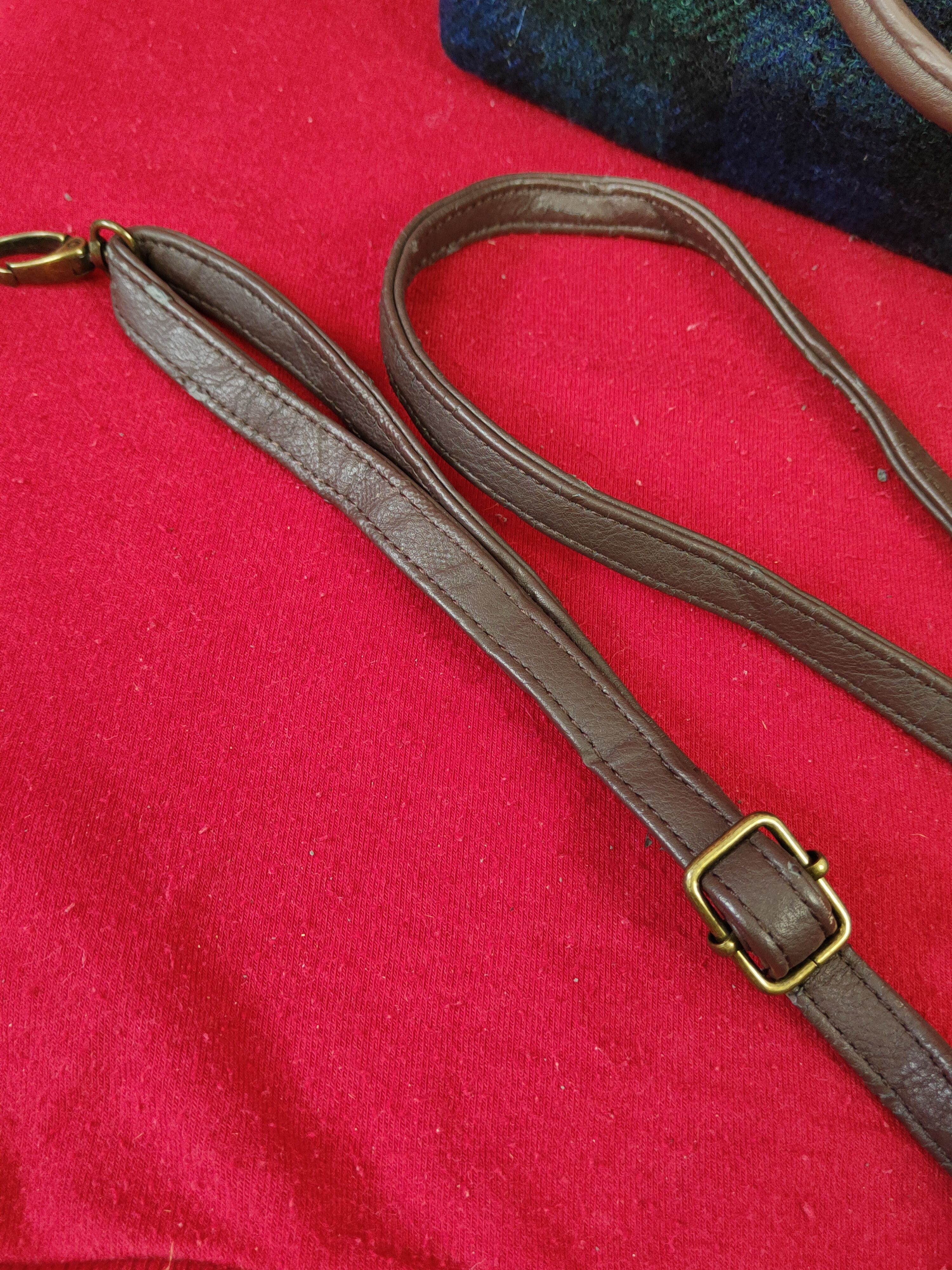 Harris Tweed Harris Tweed Dark Blue Tote & Crossbody Bag #SB042 Size ONE SIZE - 3 Thumbnail