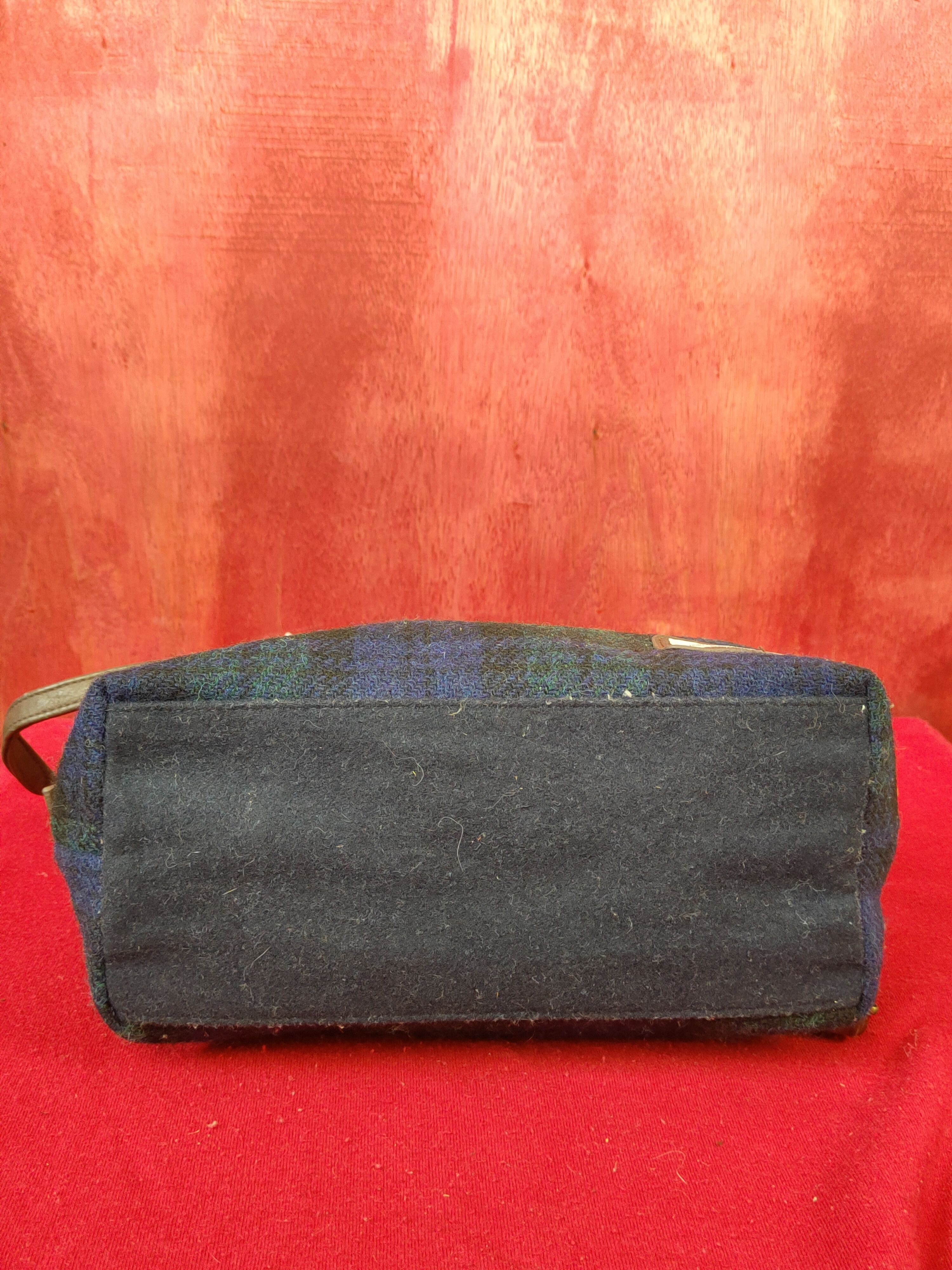 Harris Tweed Harris Tweed Dark Blue Tote & Crossbody Bag #SB042 Size ONE SIZE - 12 Thumbnail