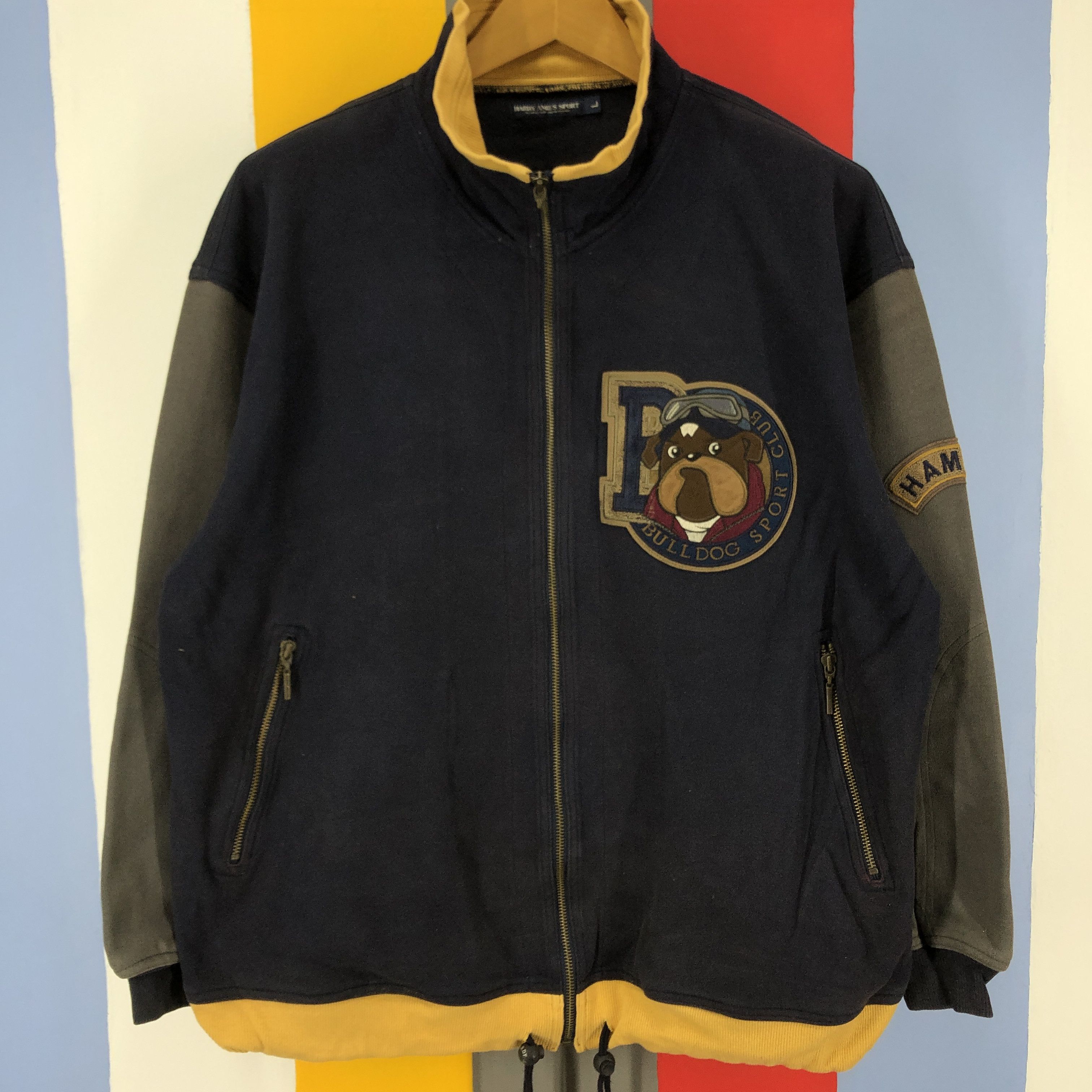 Hardy Amies Bulldog Club HARDY AMIES SPORT Varsity Jacket #0888/AF Size US L / EU 52-54 / 3 - 4 Thumbnail