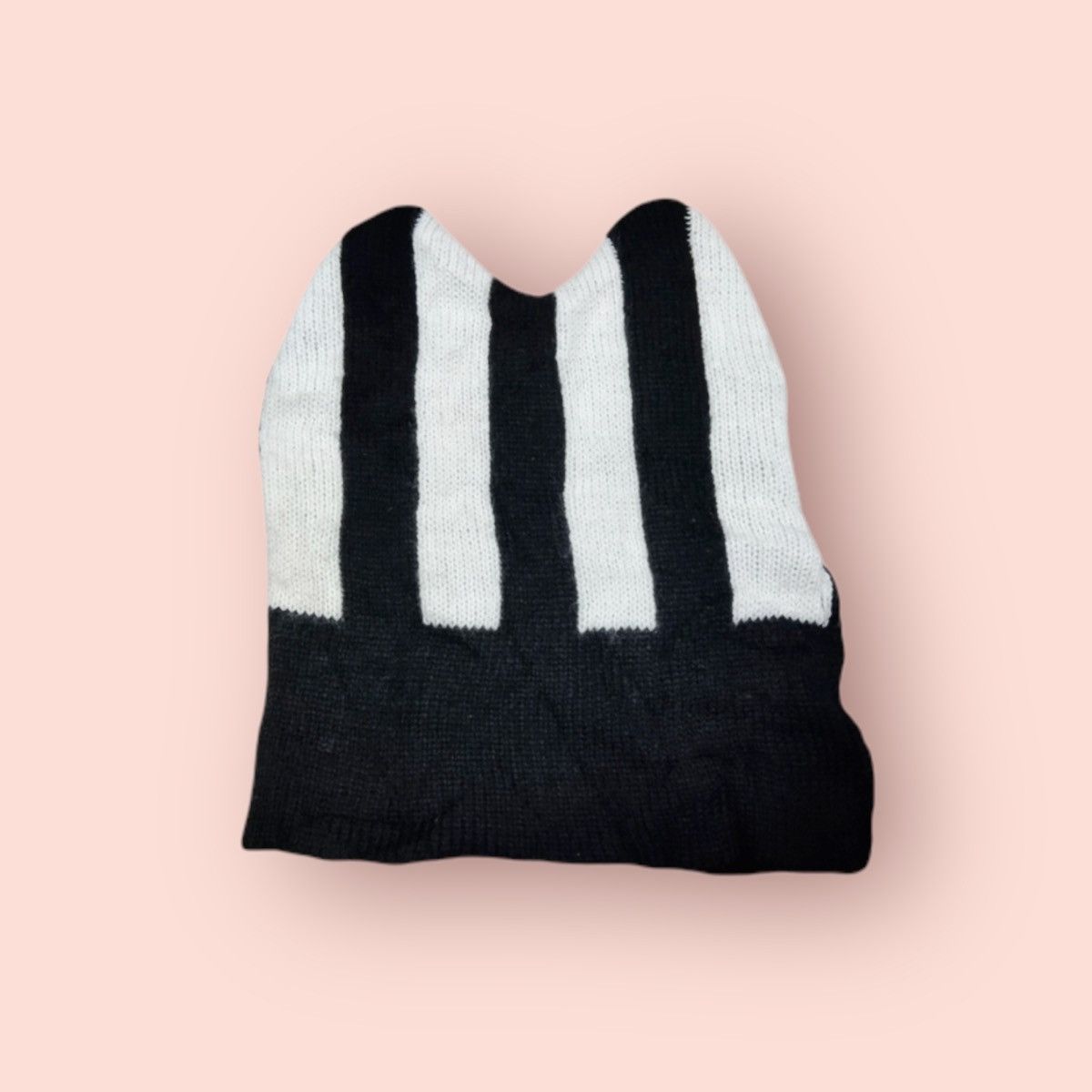 RARE BUNNY HORN STRIPES BEANIE