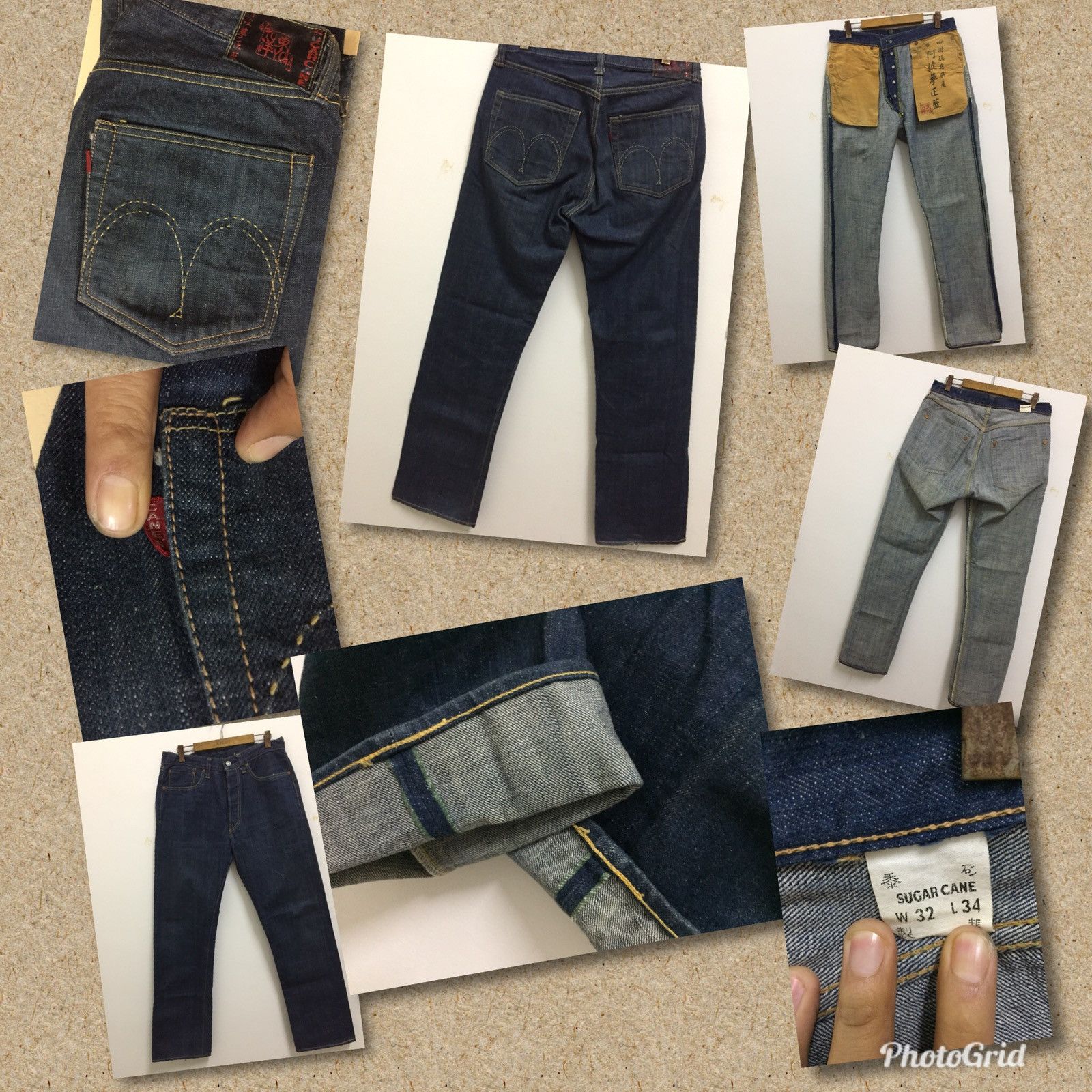Sugar Cane Jean Green Selvedge Made In Japan