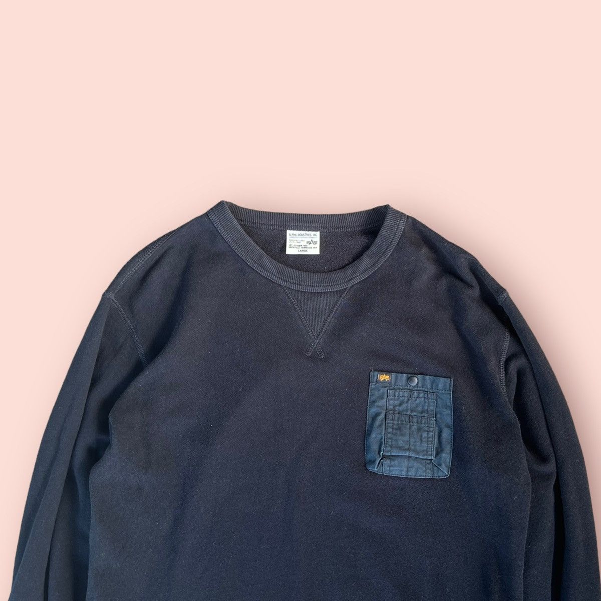 Alpha Industries × Voodoo Tactical VINTAGE ALPHA INDUSTRIES CREWNECK POCKET SWEATER Size US L / EU 52-54 / 3 - 2 Thumbnail