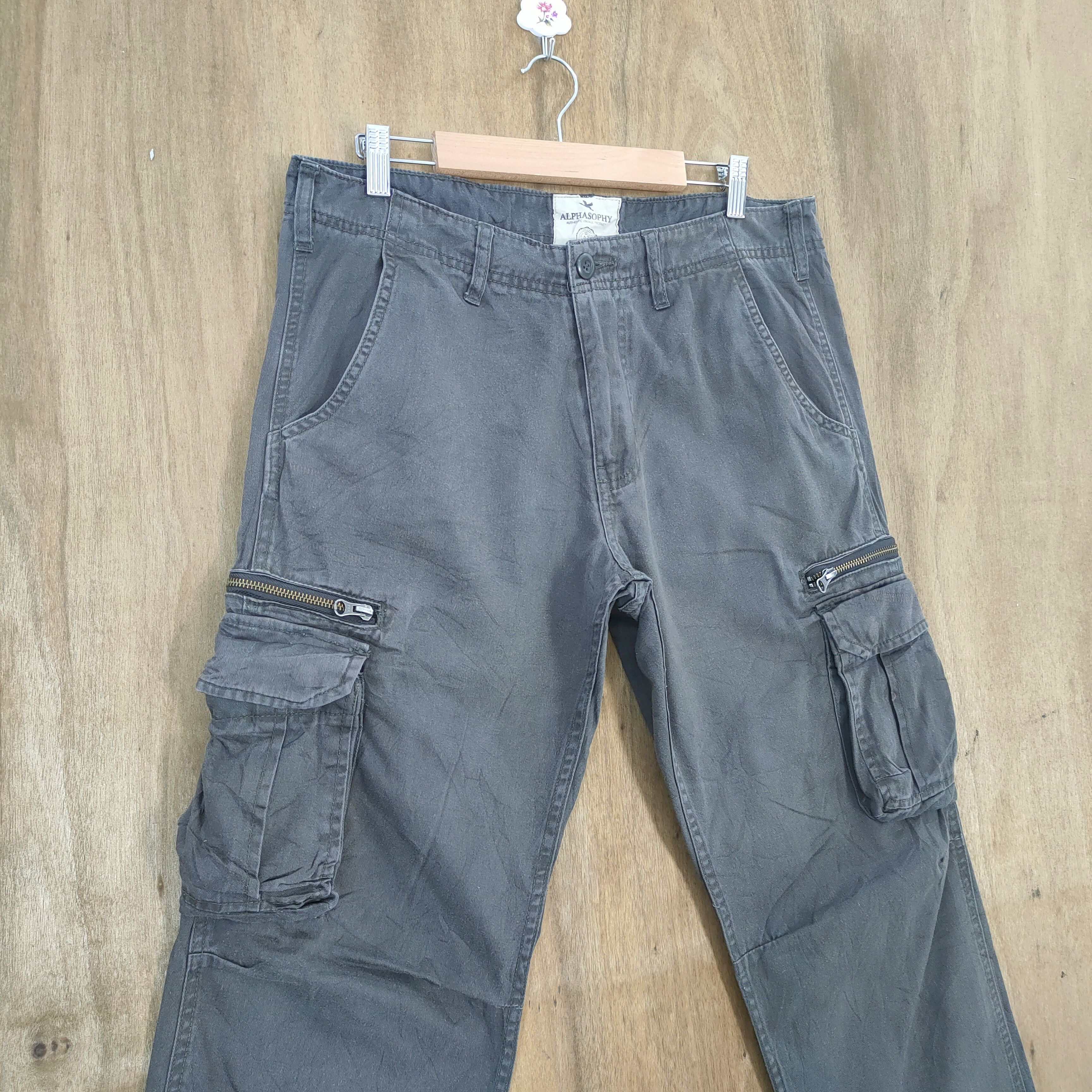 Japanese Brand × Vintage ALPHASOPHY CARGO PANTS Size US 34 / EU 50 - 4 Thumbnail