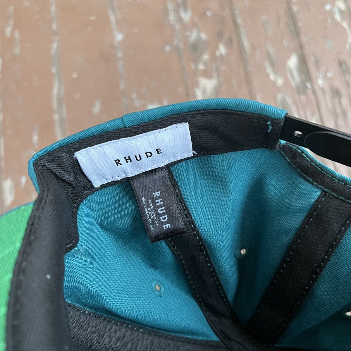 Rhude Rhude Turquoise/White Snapback Trucker Hat Size ONE SIZE - 2 Thumbnail