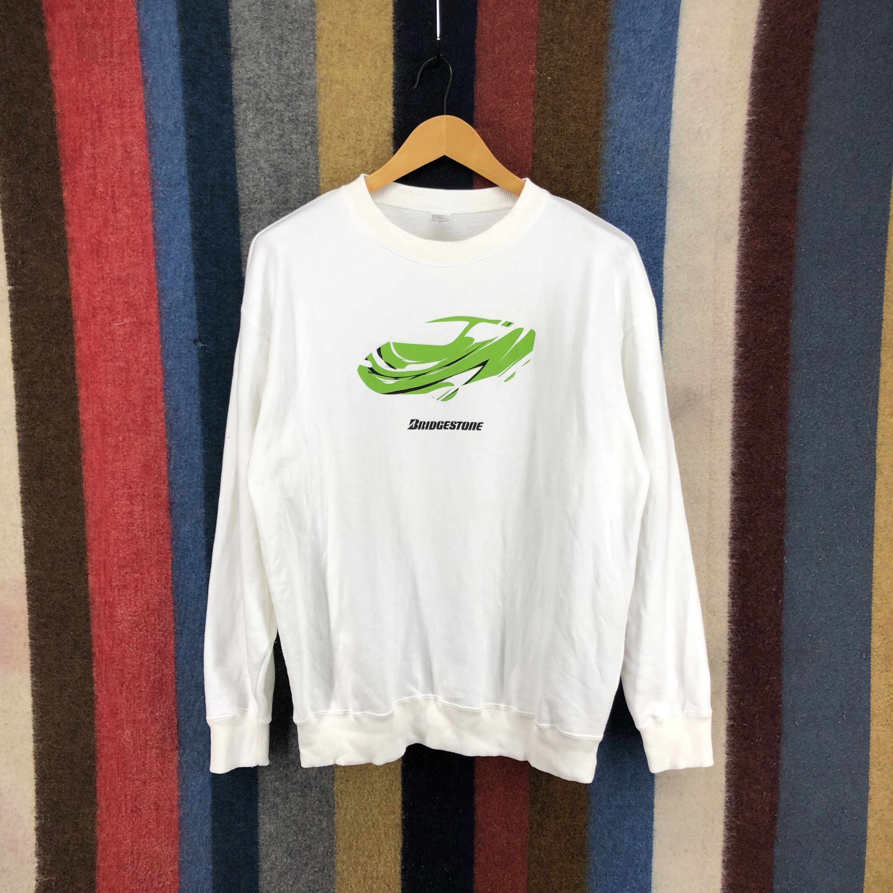 Japanese Brand BRIDGESTONE Crew Neck Sweatshirt #0357/O Size US L / EU 52-54 / 3 - 1 Thumbnail