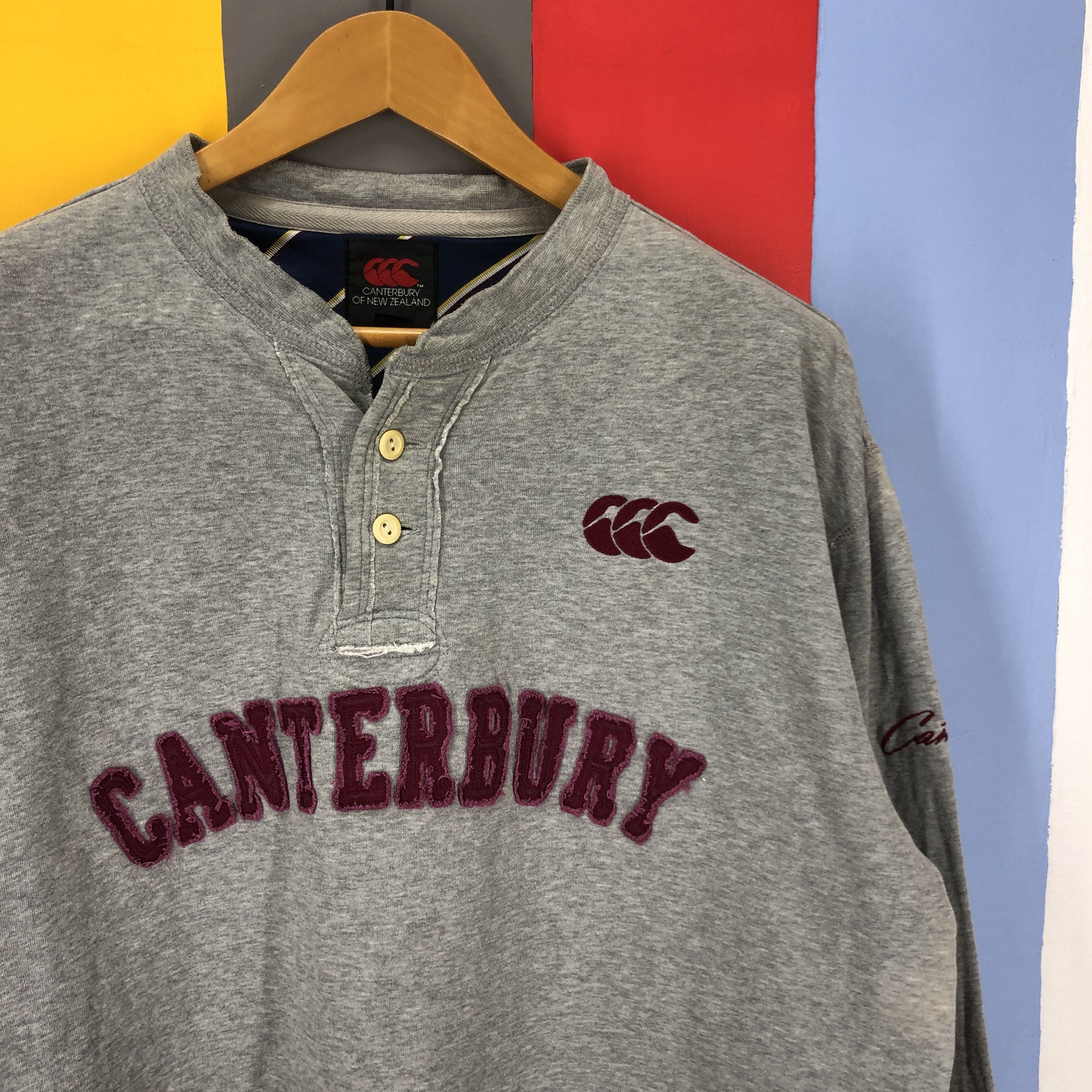 Canterbury of New Zealand CANTERBURY Button Ups Sweatshirt #0930/AI Size US XL / EU 56 / 4 - 2 Thumbnail