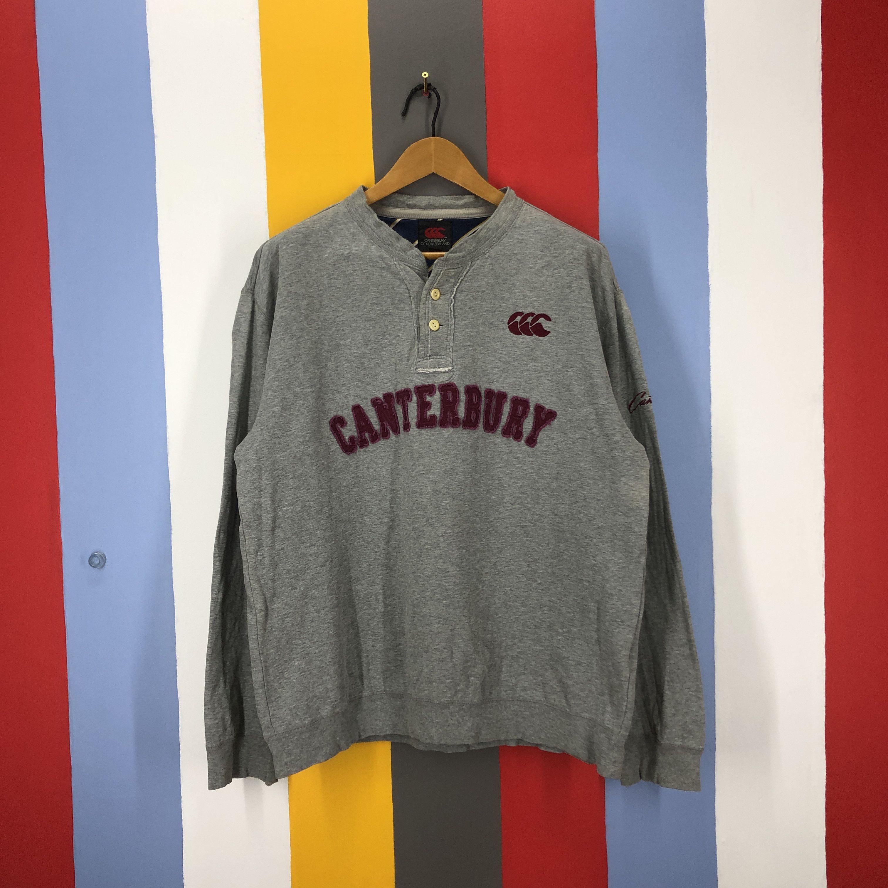 Canterbury of New Zealand CANTERBURY Button Ups Sweatshirt #0930/AI Size US XL / EU 56 / 4 - 1 Thumbnail