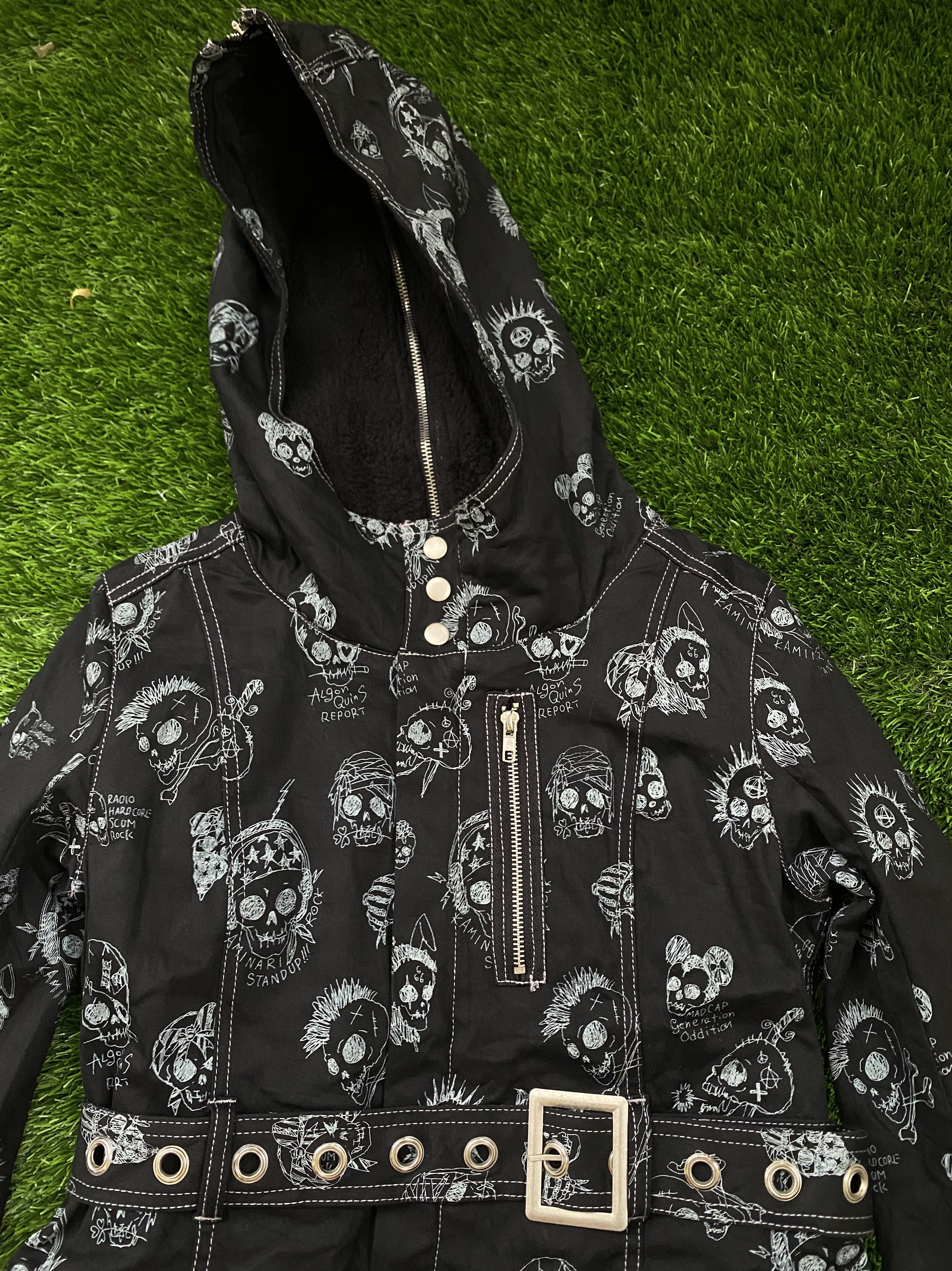 If Six Was Nine × Japanese Brand Rare Algonquins Punk Bondage Jacket Skull Hoodie Size US S / EU 44-46 / 1 - 5 Thumbnail