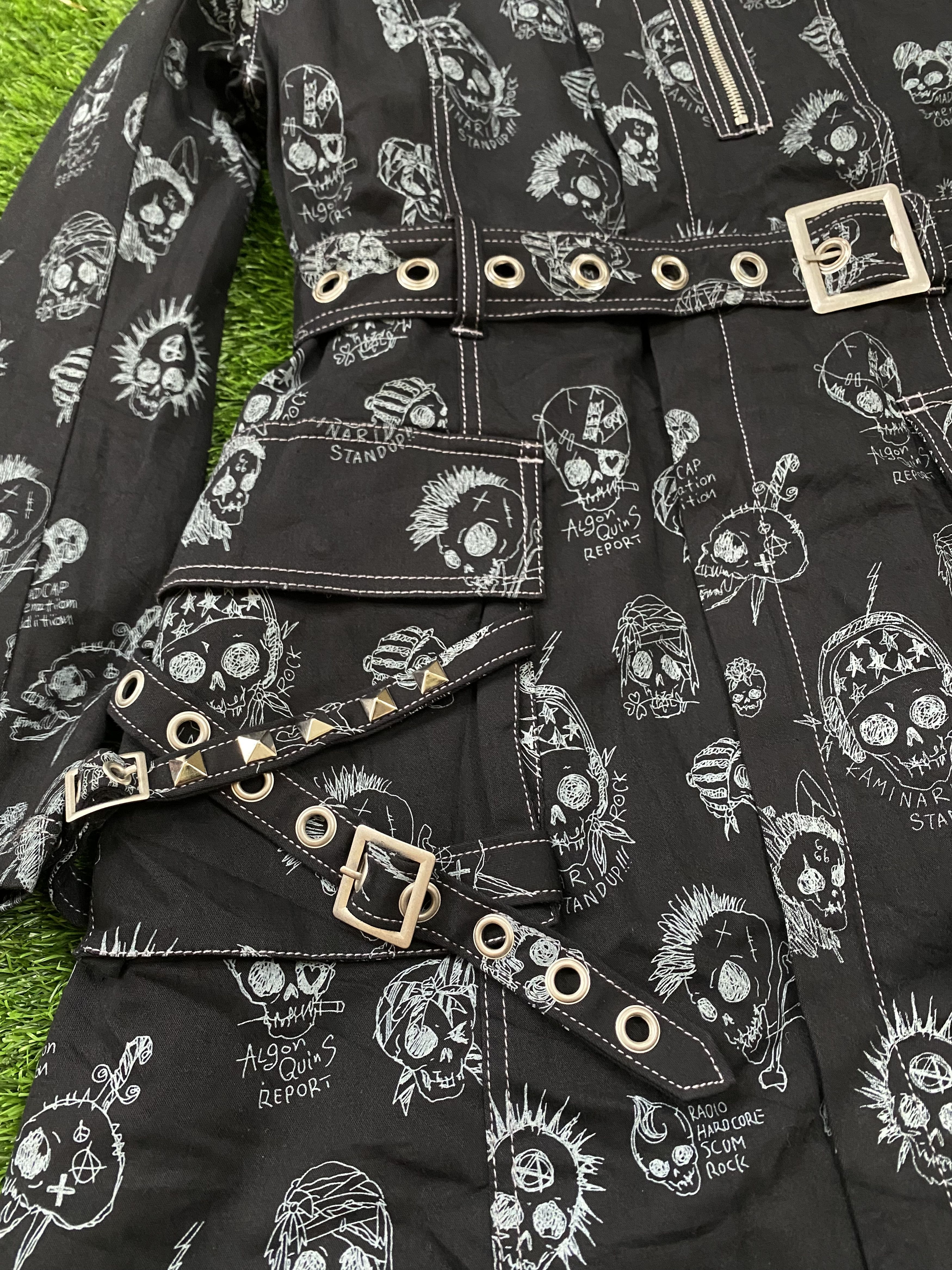 If Six Was Nine × Japanese Brand Rare Algonquins Punk Bondage Jacket Skull Hoodie Size US S / EU 44-46 / 1 - 4 Thumbnail